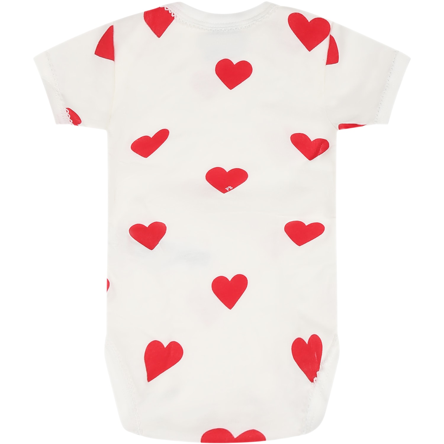 Petit Bateau White Set For Baby Girl In White