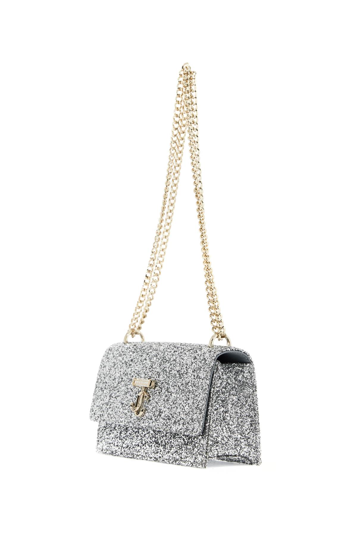 Shop Jimmy Choo Bohemia Mini Shoulder Bag In Silver Light Gold (silver)