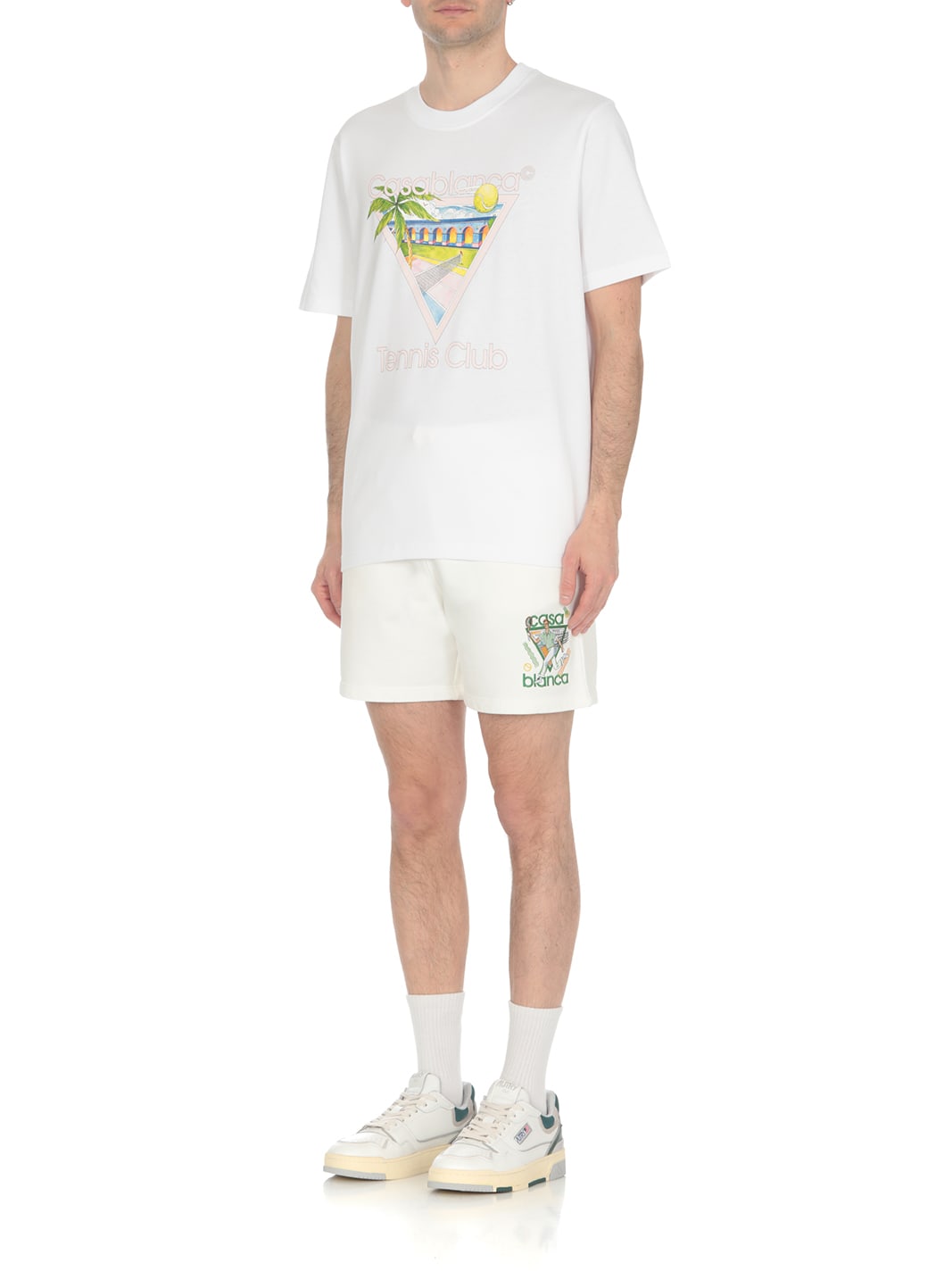 Shop Casablanca Tennis Club T-shirt In White