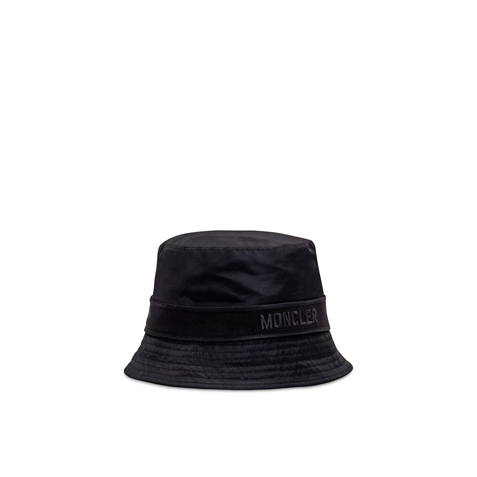 Moncler Logo Bucket Cap Women In Black