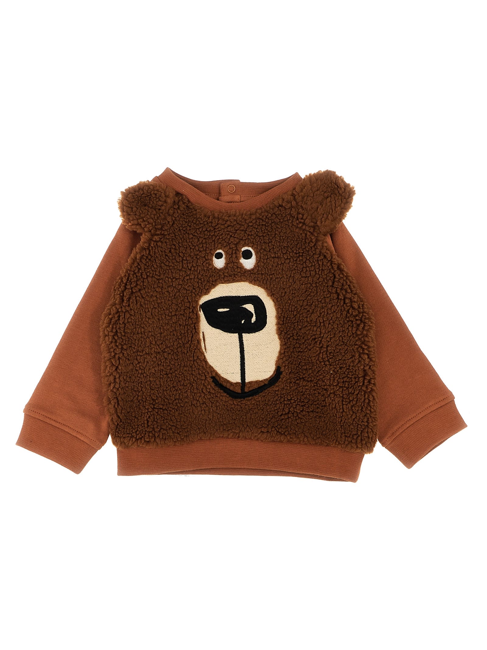 Stella Mccartney Teddy Sweatshirt In Brown