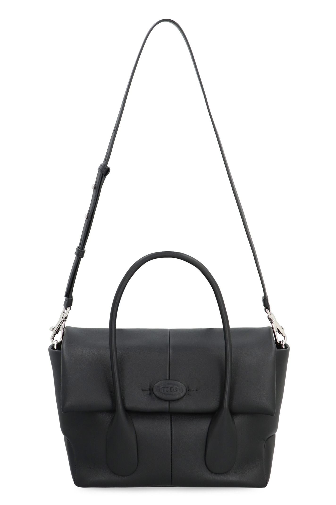 Shop Tod's Tods Di Bag Reverse Handbag In Black