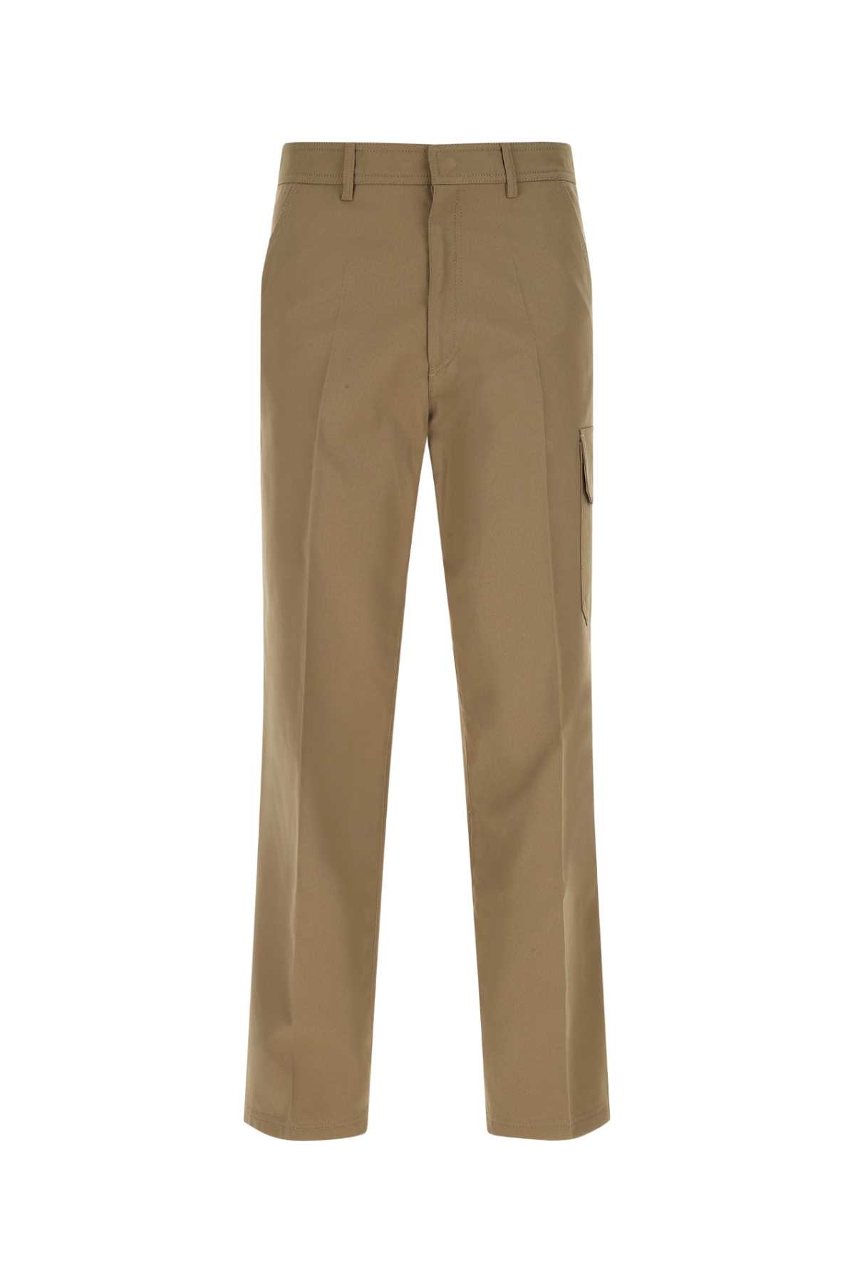 Biscuit Polyester Blend Wide-leg Pant