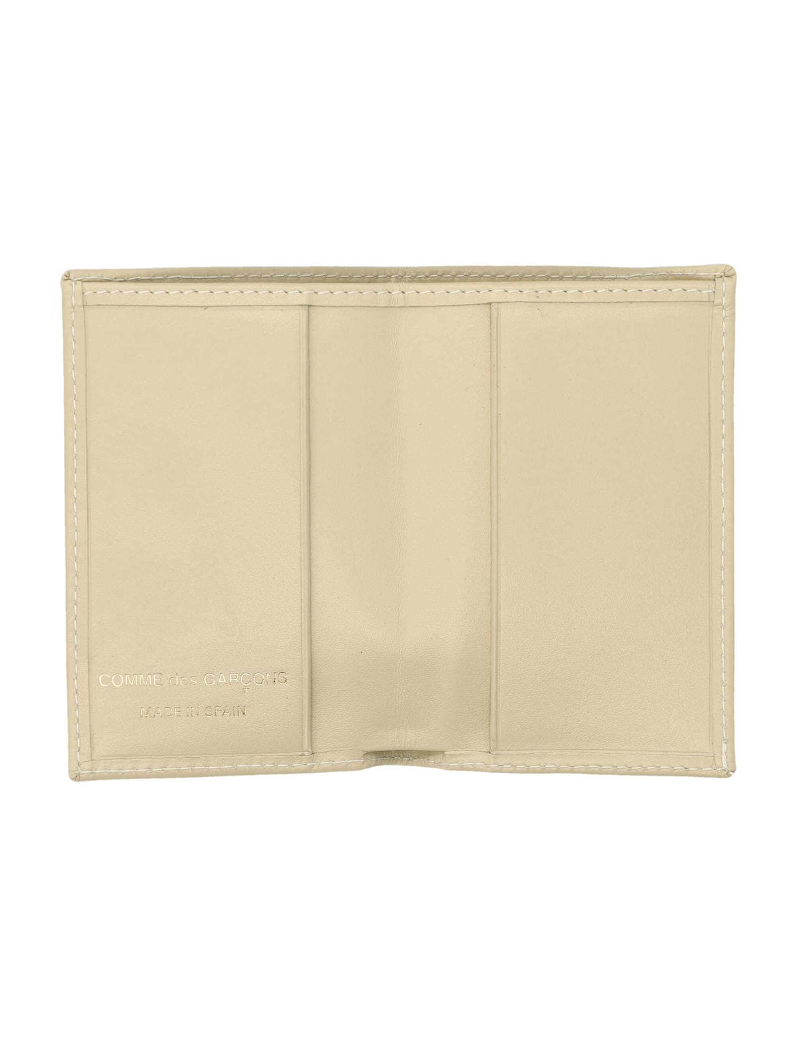 Comme Des Garçons Classic Bifold Wallet In Ecru