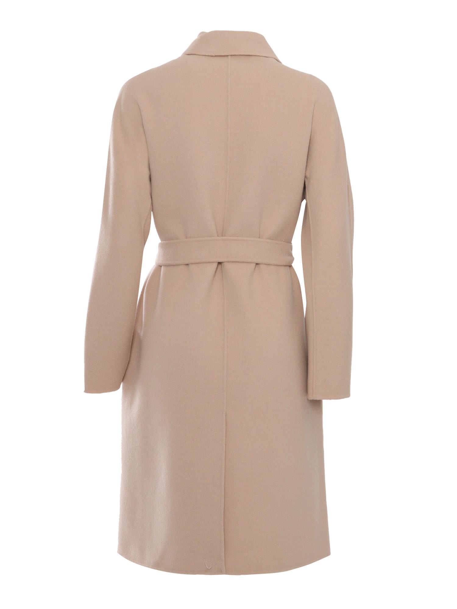 Weekend Max Mara Omens Sand Avenue Double-breasted Wool Coat