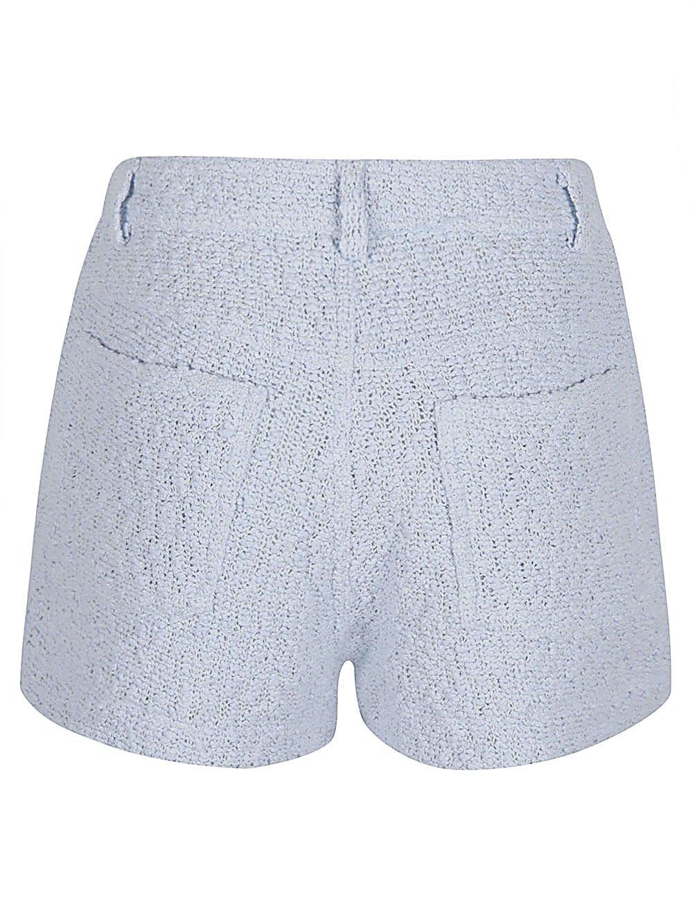 Shop Iro Thigh-high Shorts In Clear Blue