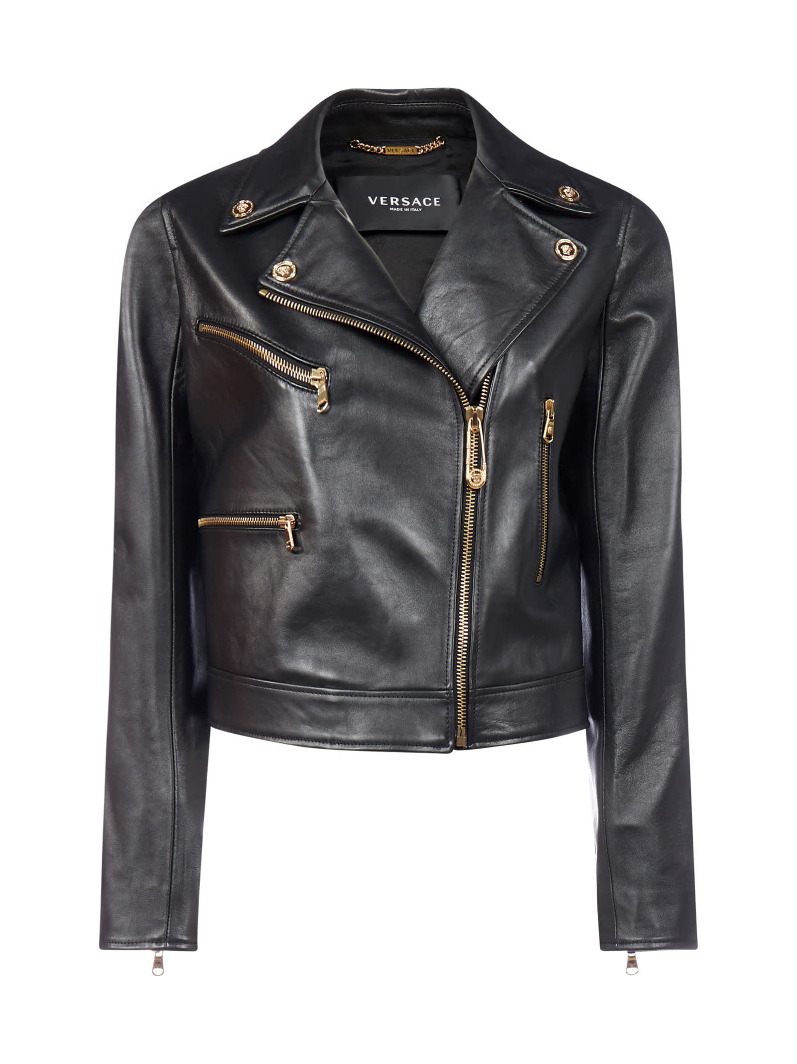versace leather jacket price