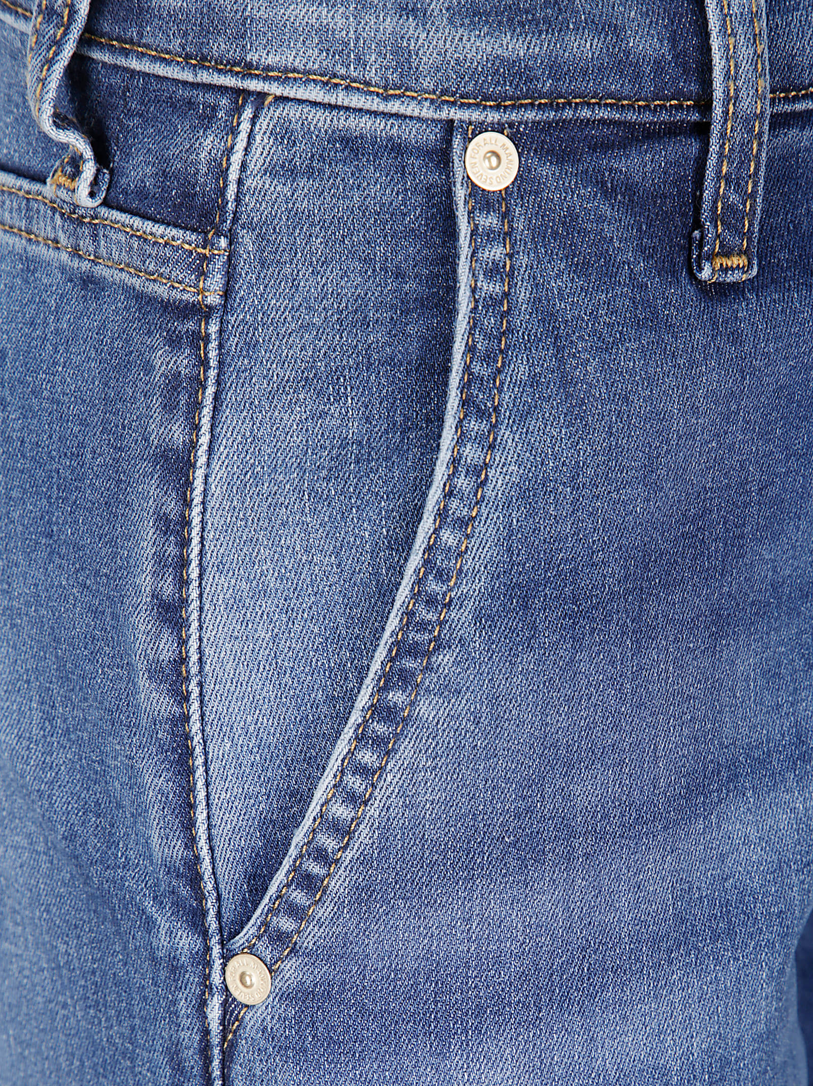 7 For All Mankind Modern Dojo Trousers With Carpenter Details In Blue