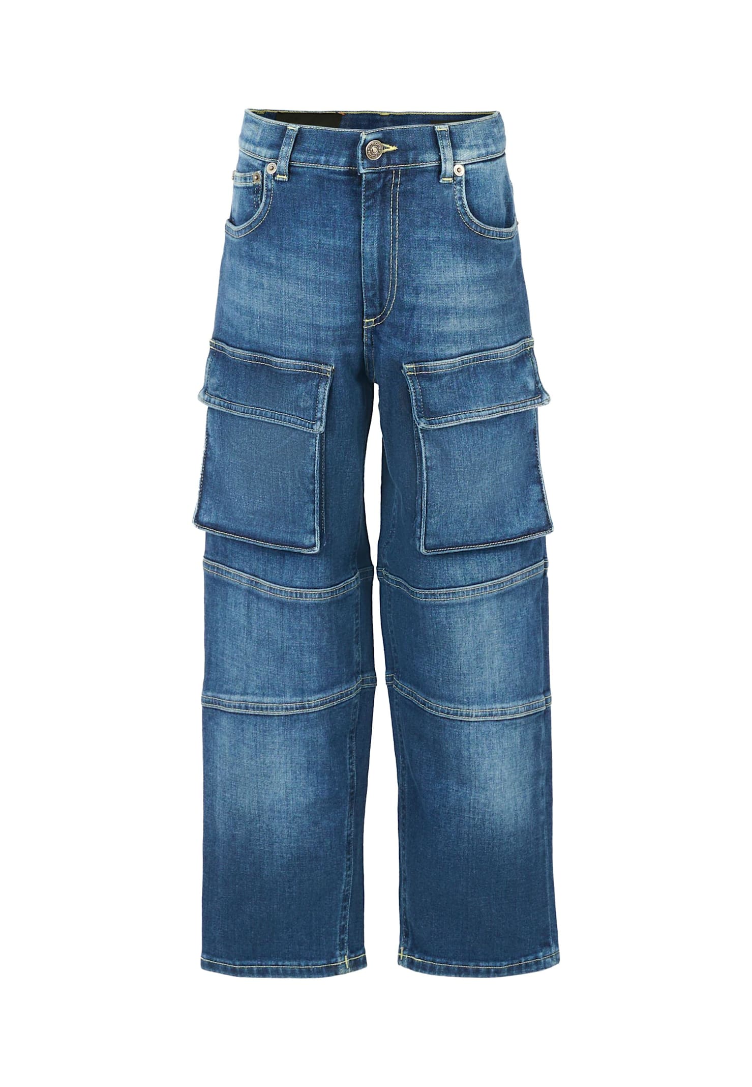 Dondup Kids' Blue Jeans For Boy With Logo