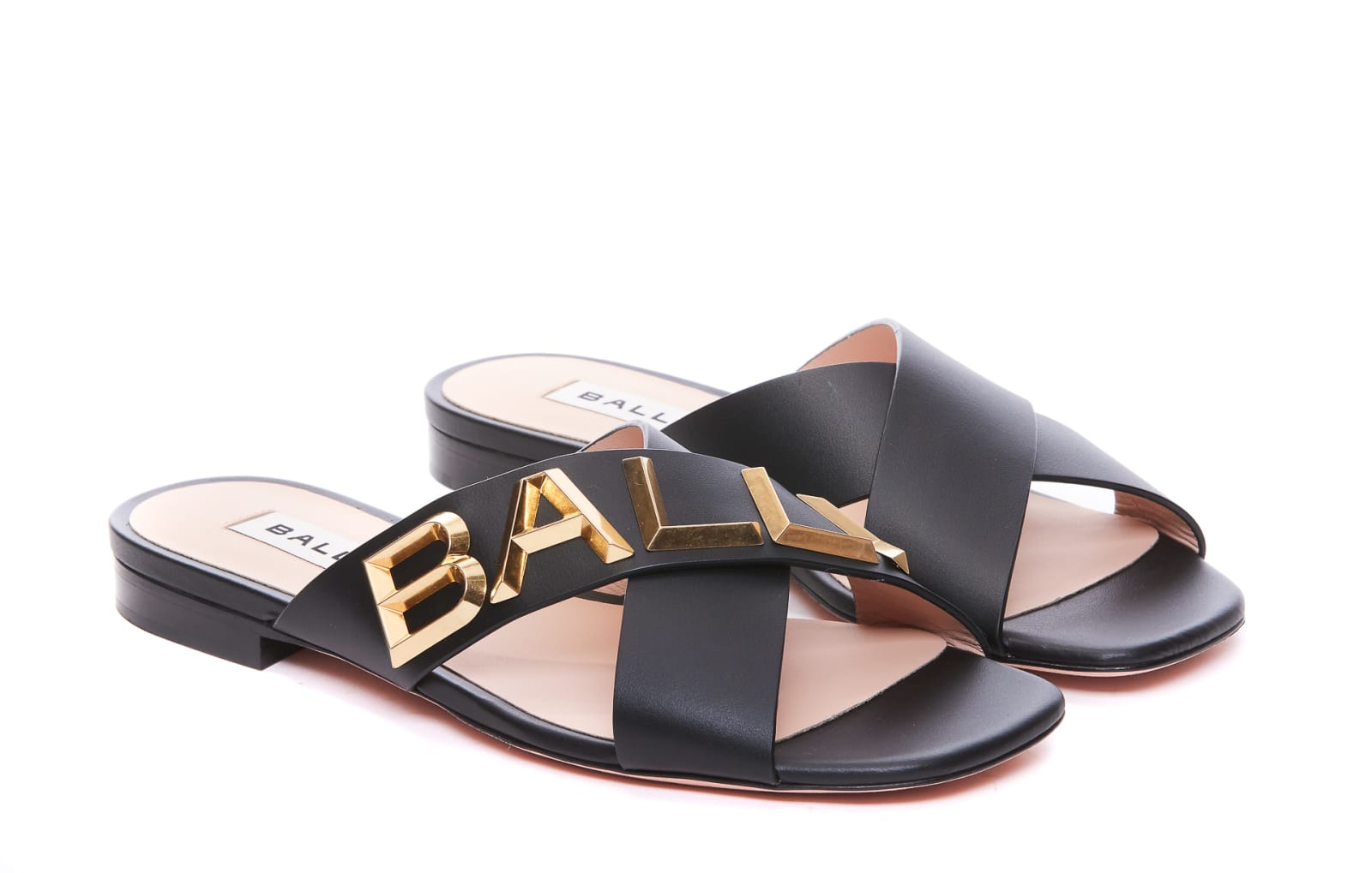 Shop Bally Larise Flat Sandals In Black