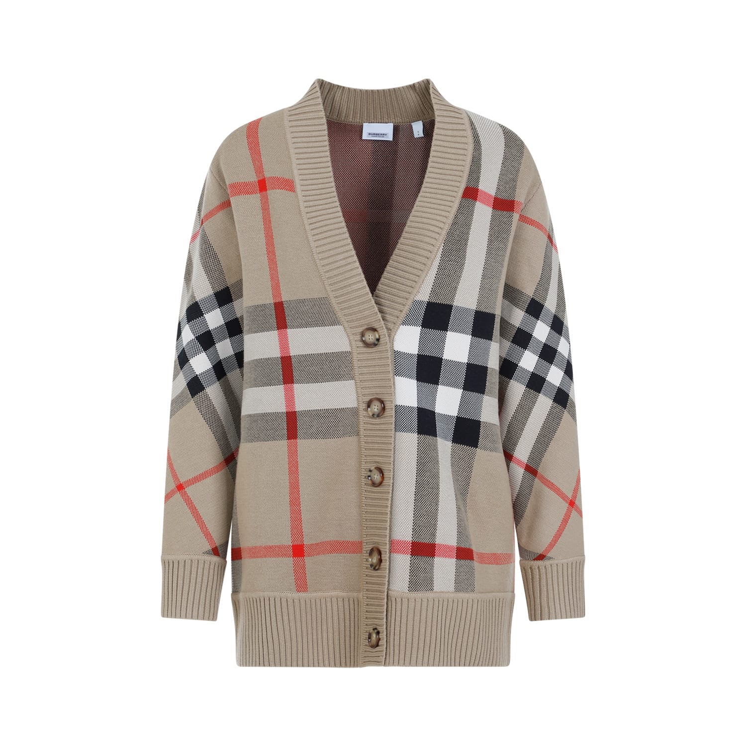 Burberry Caragh Cashmere Cardigan In Multi