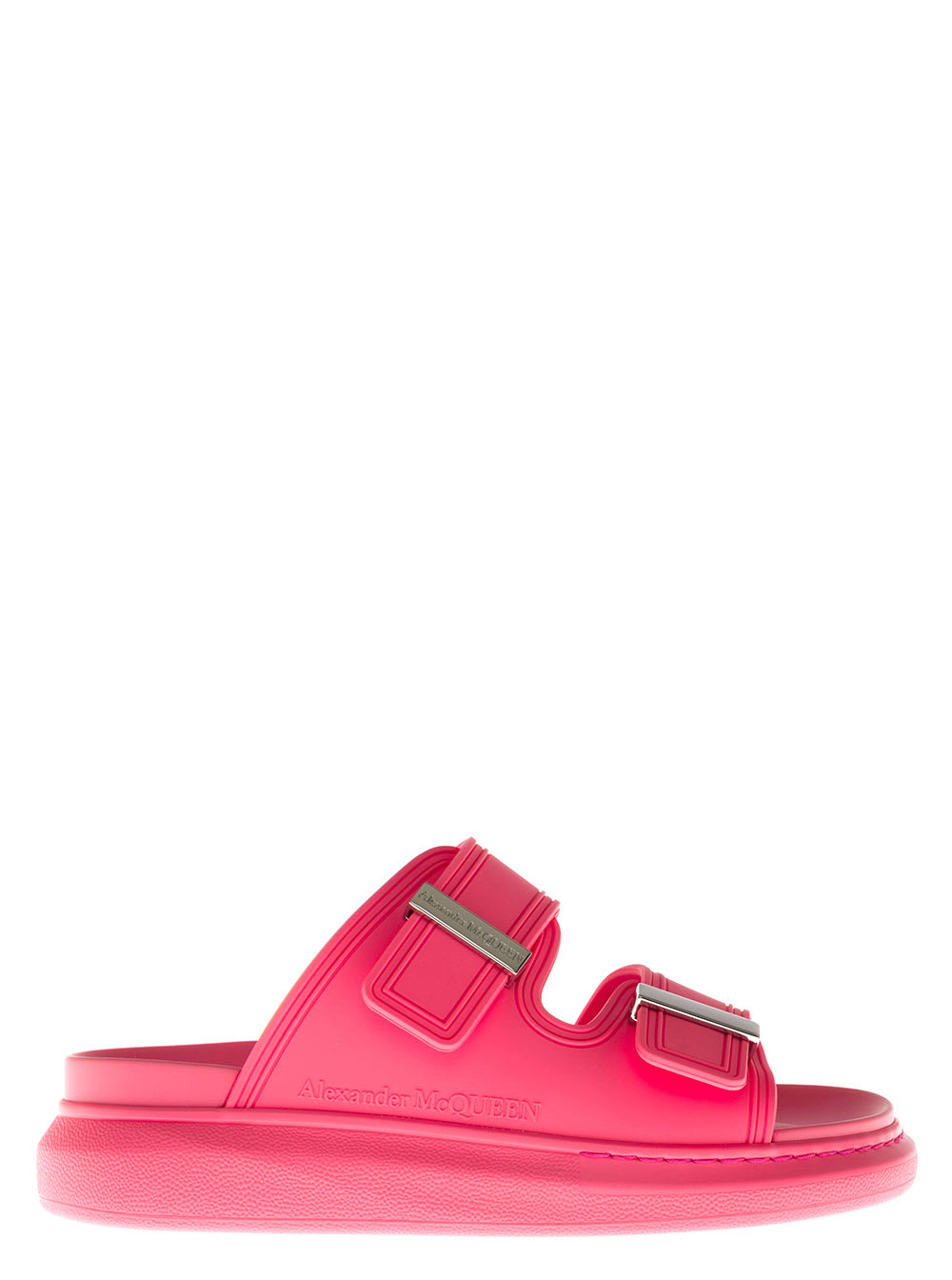 Alexander McQueen Hybrid Pink Plastic Sandals