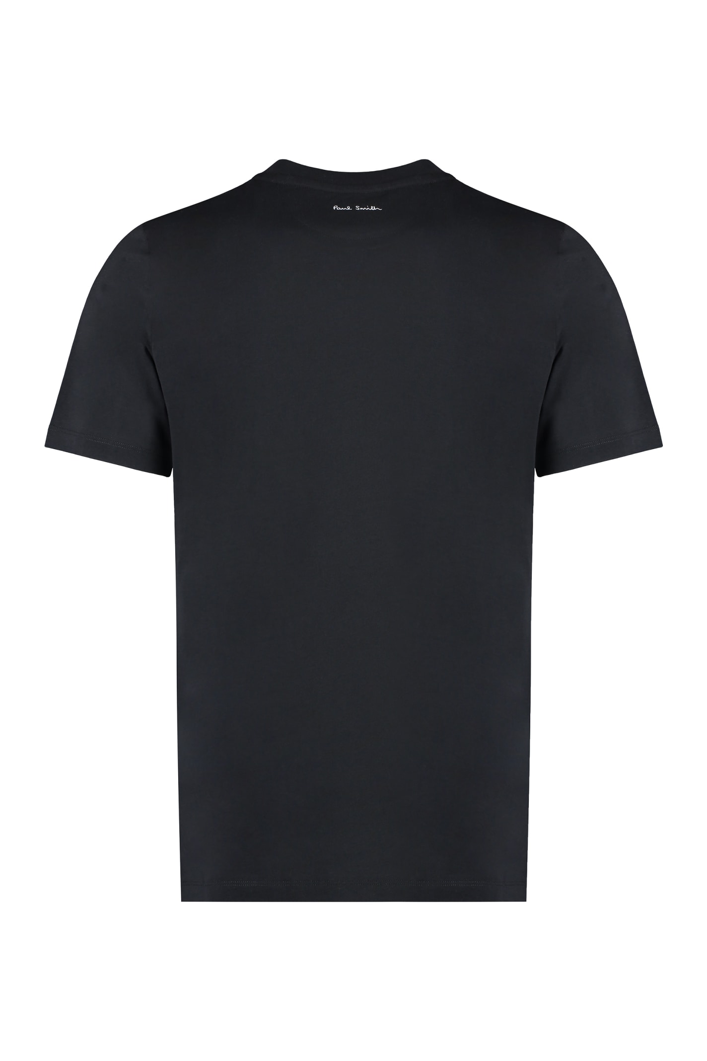 Shop Paul Smith Cotton Crew-neck T-shirt In Black
