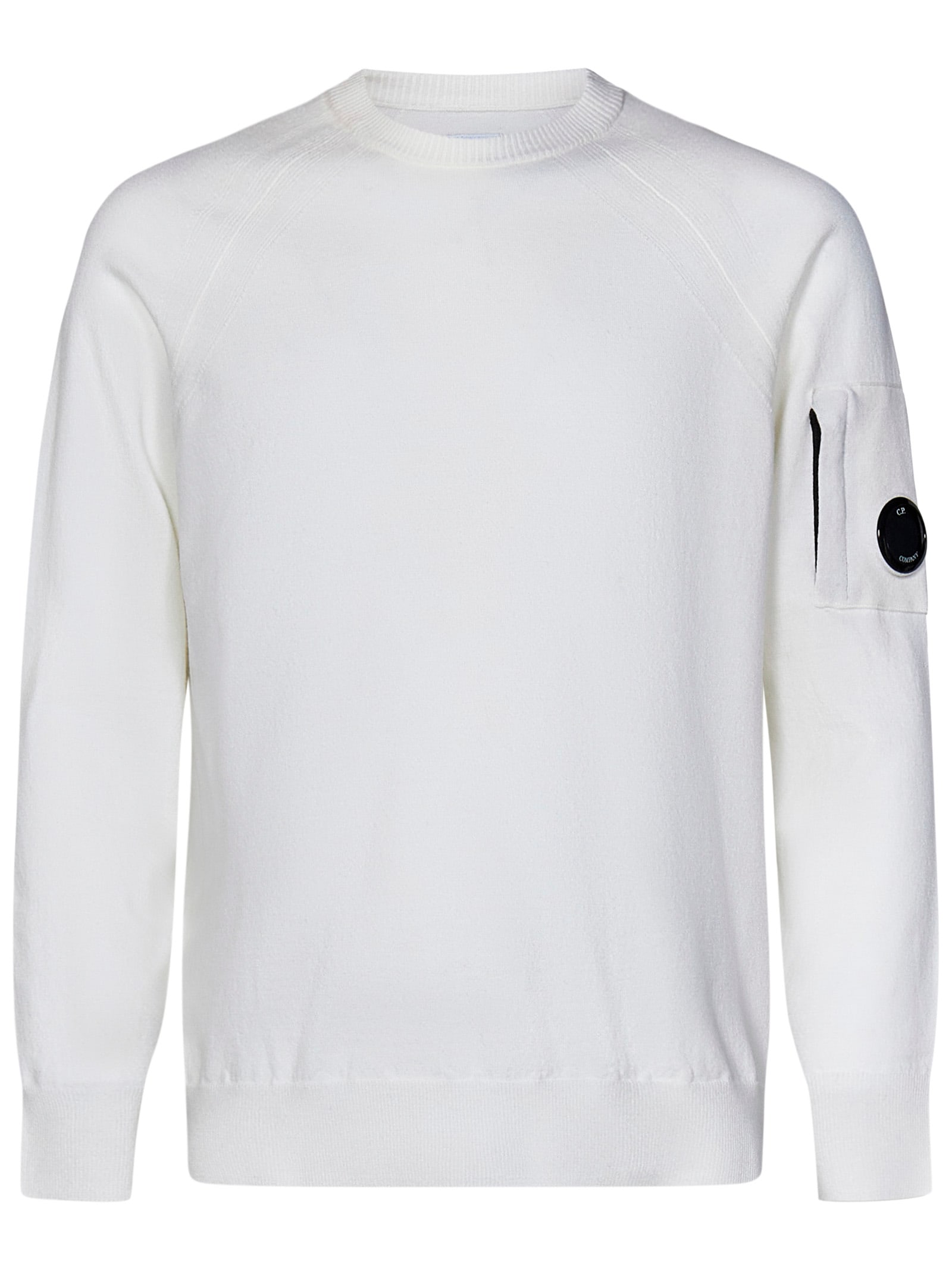 Shop C.p. Company Sweater In White