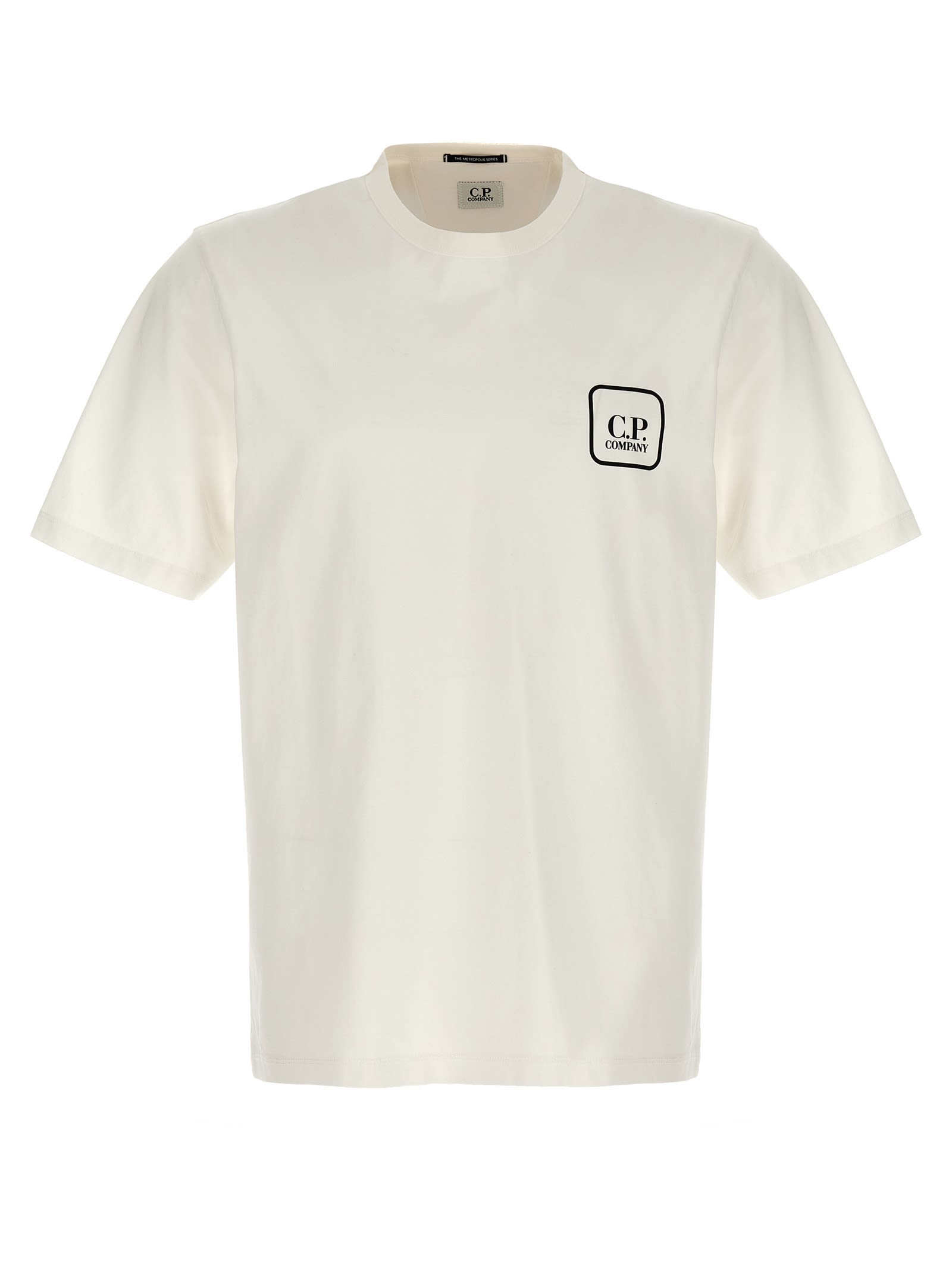 Shop C.p. Company The Metropolis Series T-shirt In Bianco
