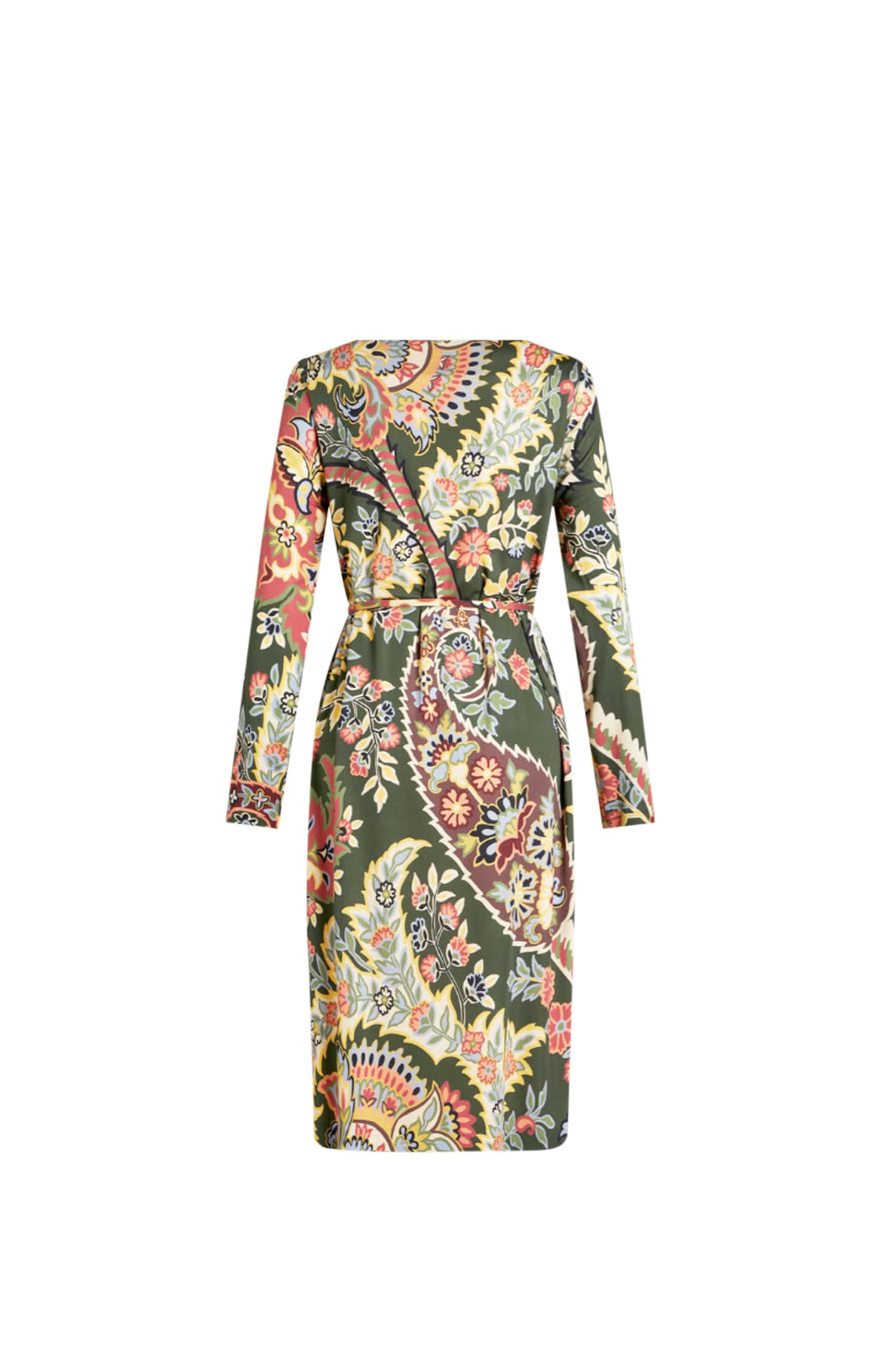 Shop Etro Dress In Green