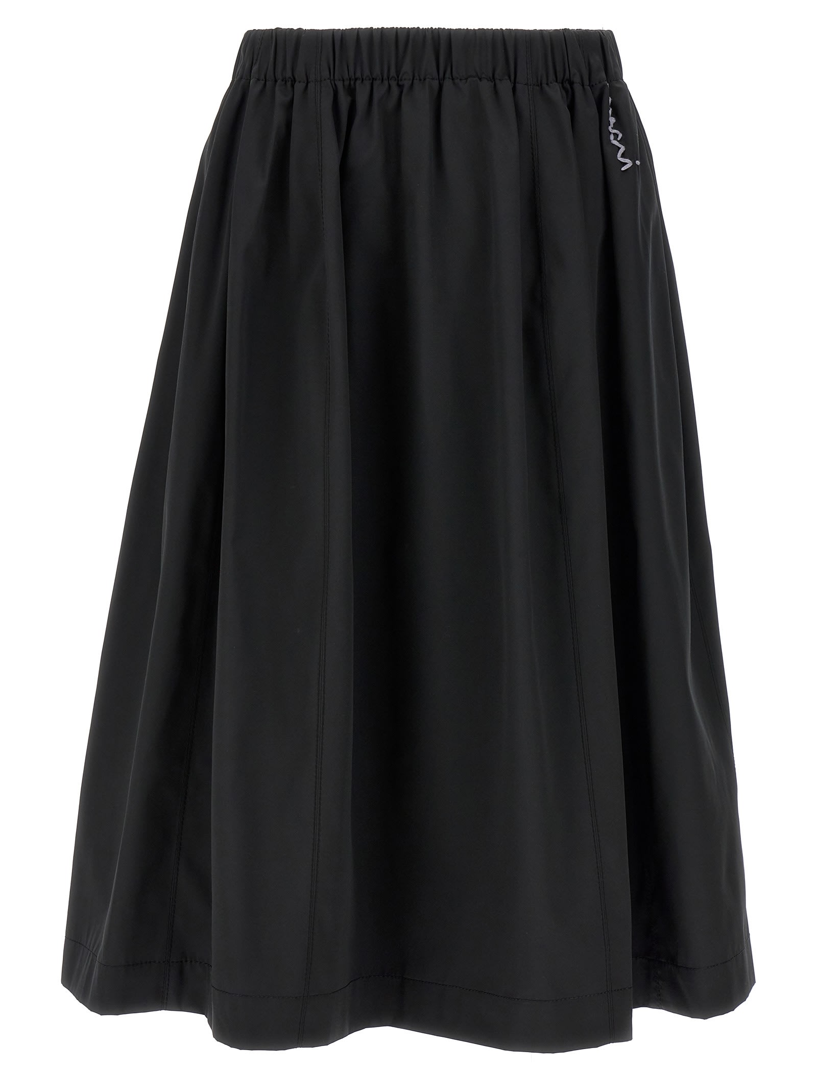 water Repellent Midi Skirt