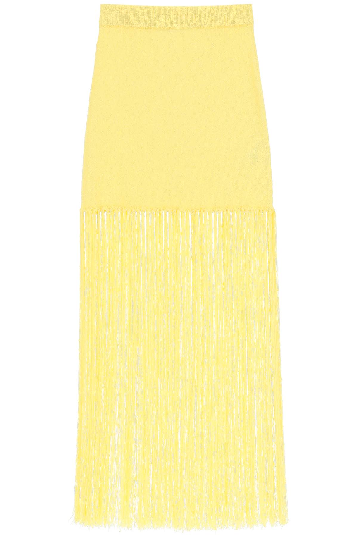 CASABLANCA KNIT SKIRT WITH FRINGES