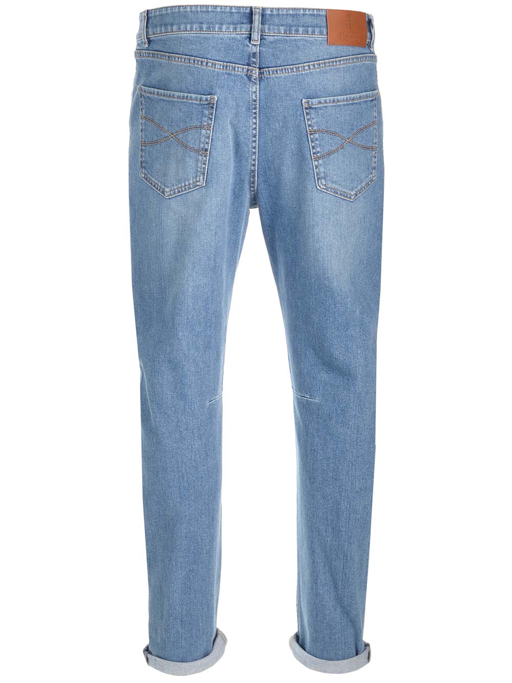 Shop Brunello Cucinelli Light Blue Jeans In Denim