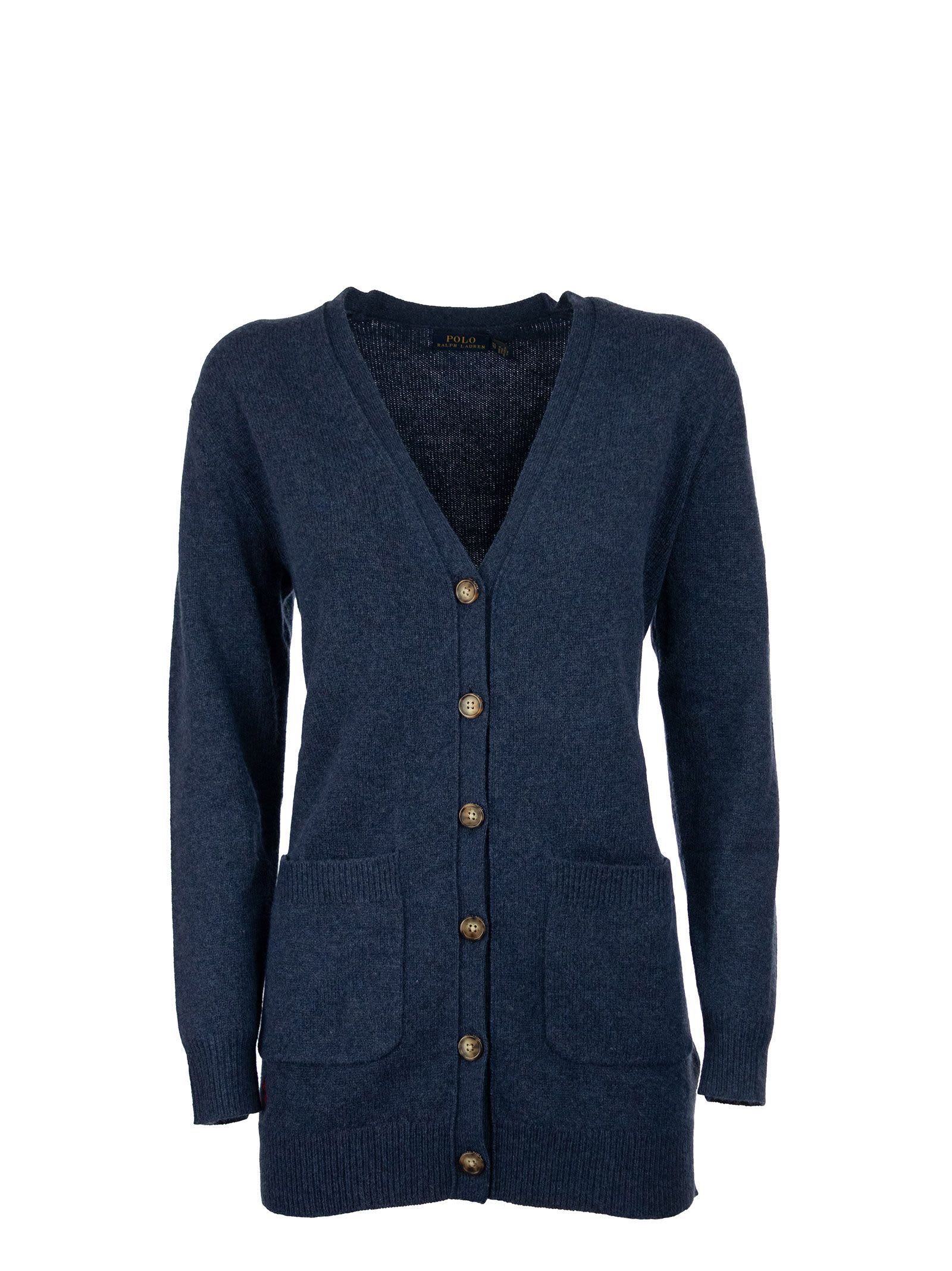 Ralph Lauren V-neck Cardigan In Wool And Cashmere