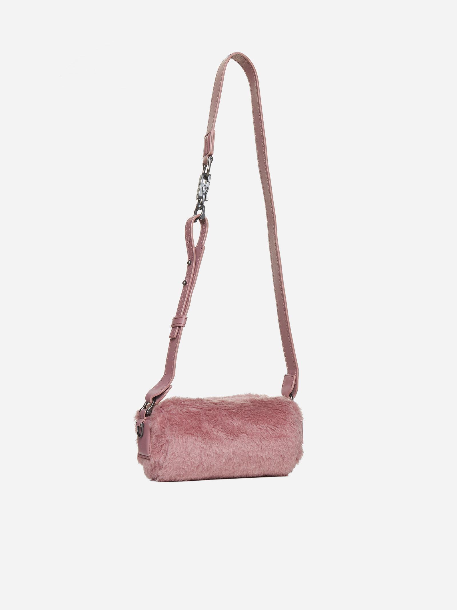Shop Max Mara Teddy Rolls Small Bag In Pink