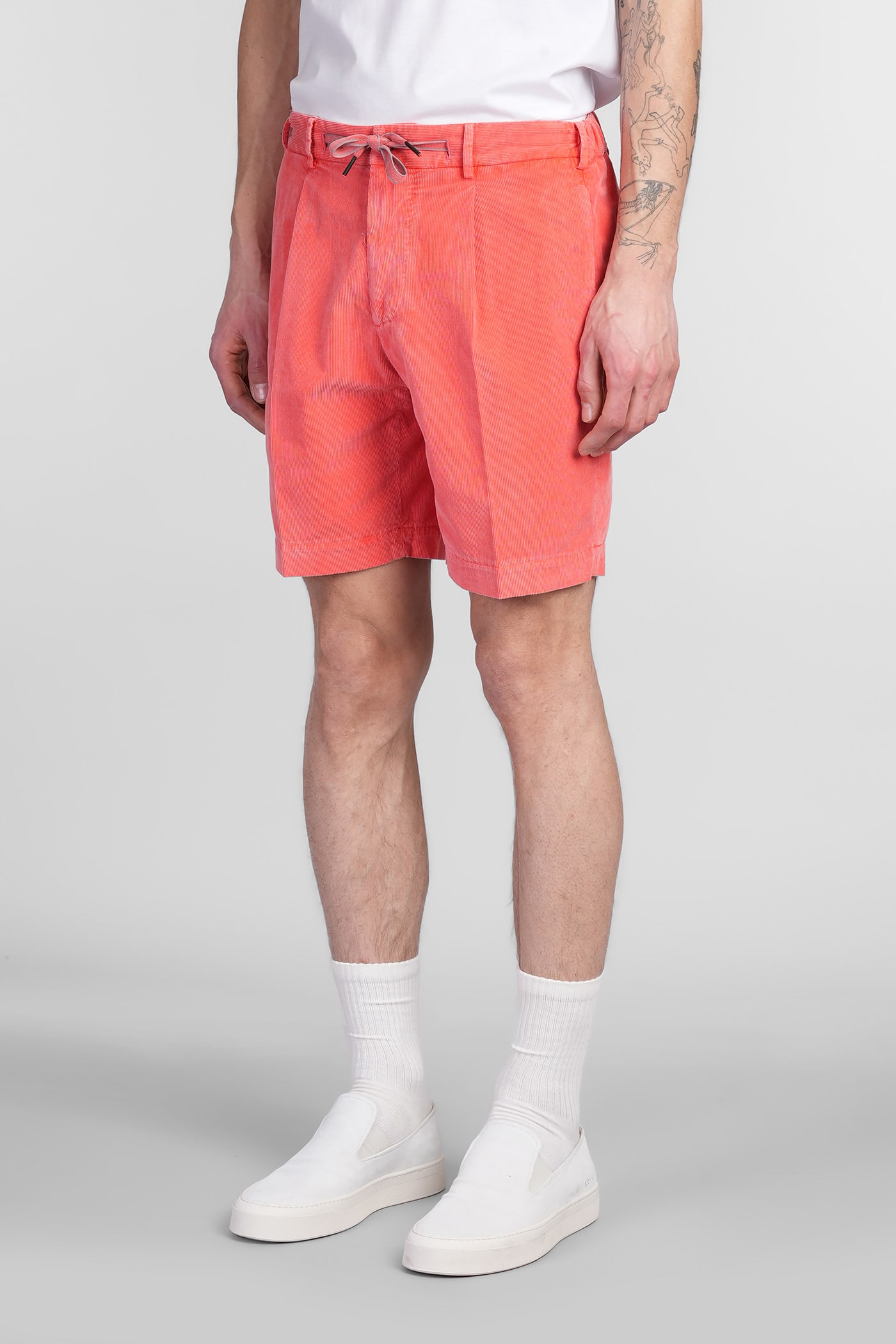 Santaniello Ancora Evo Shorts In Orange Cotton In Orange