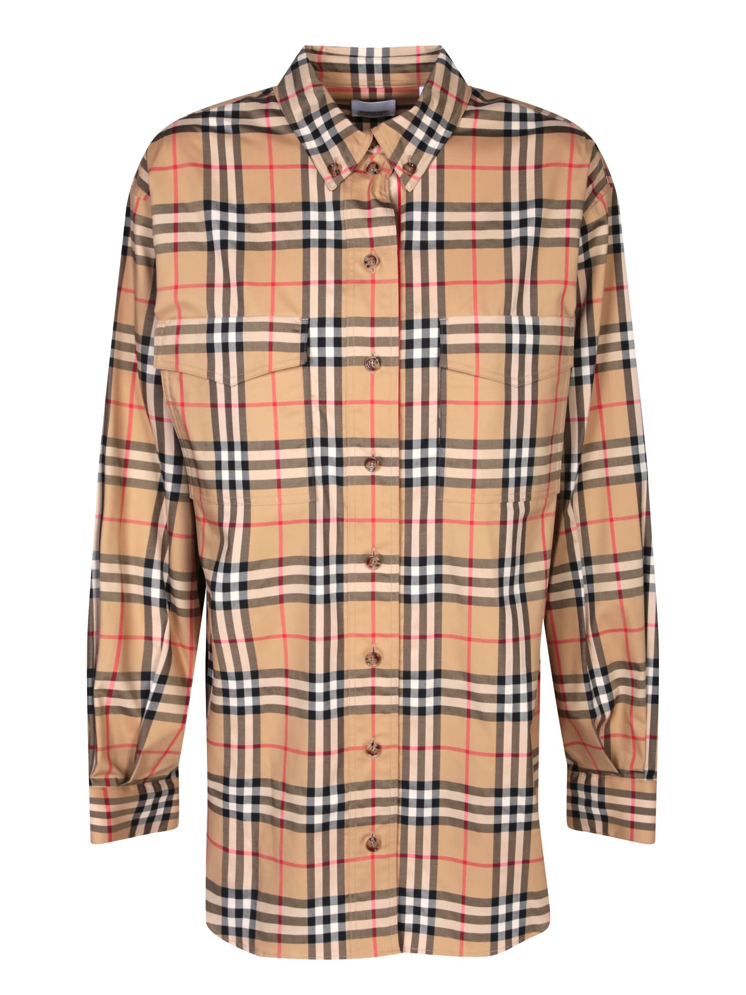 Burberry Turnstone Check Motif Beige Shirt