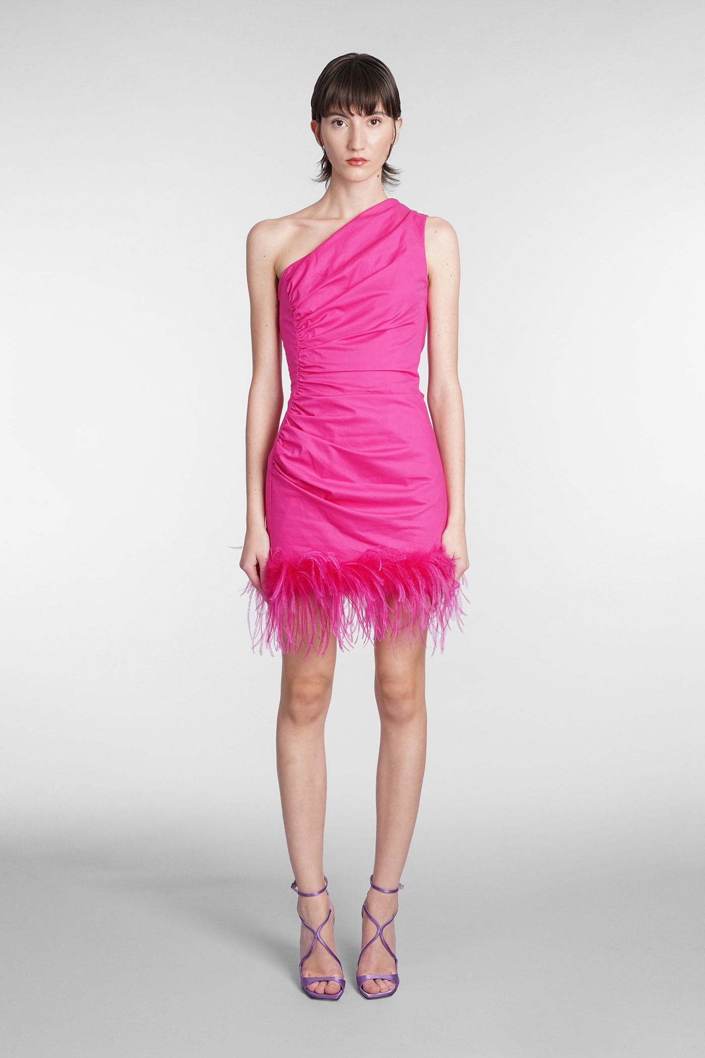 GIUSEPPE DI MORABITO DRESS IN FUXIA COTTON