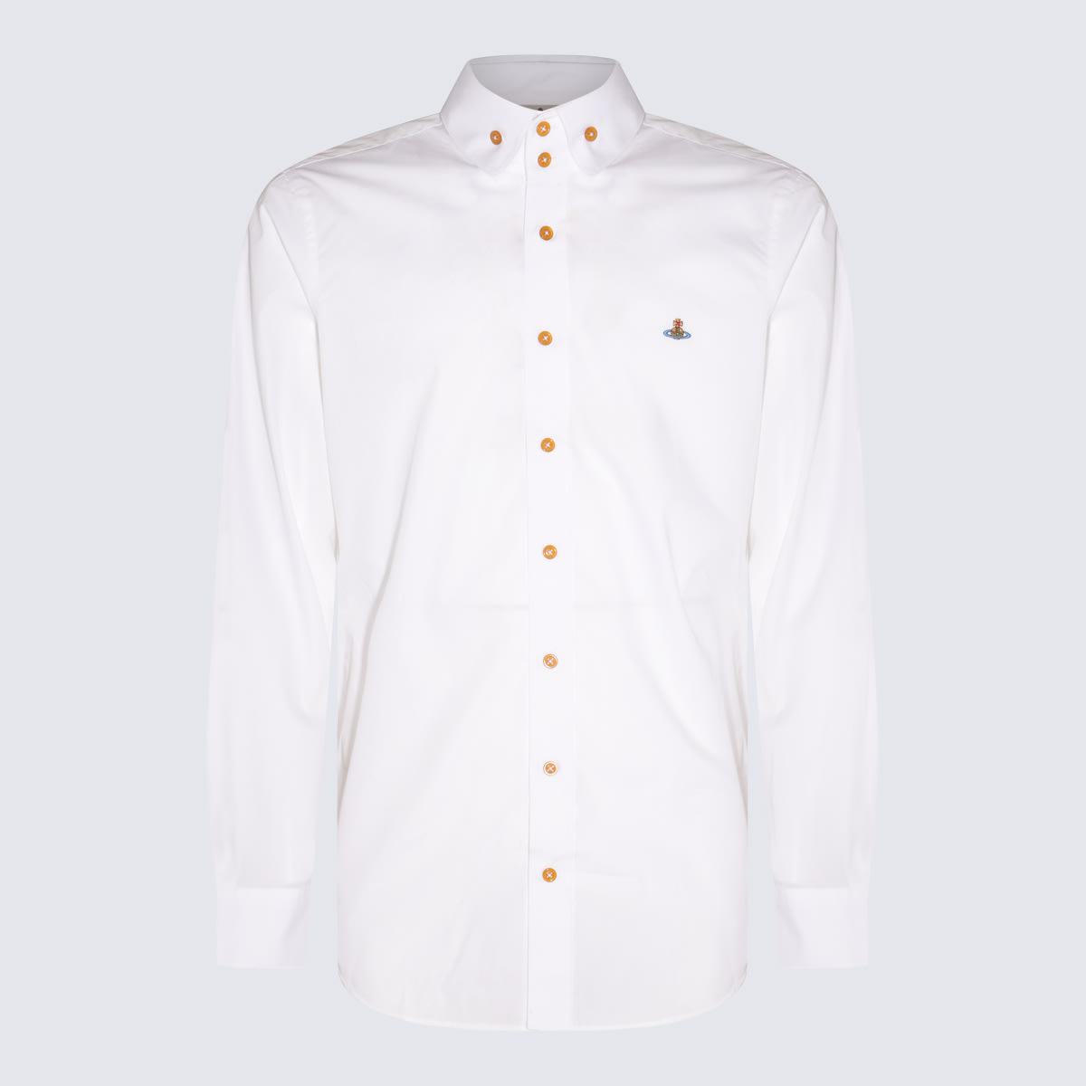 Shop Vivienne Westwood White Cotton Orb Shirt