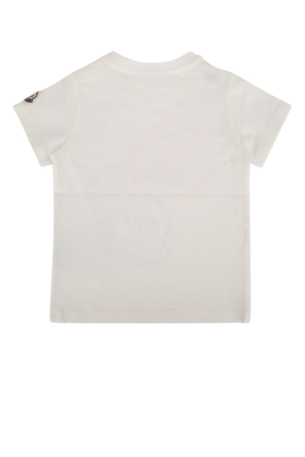 Shop Moncler Logo Printed Crewneck T-shirt