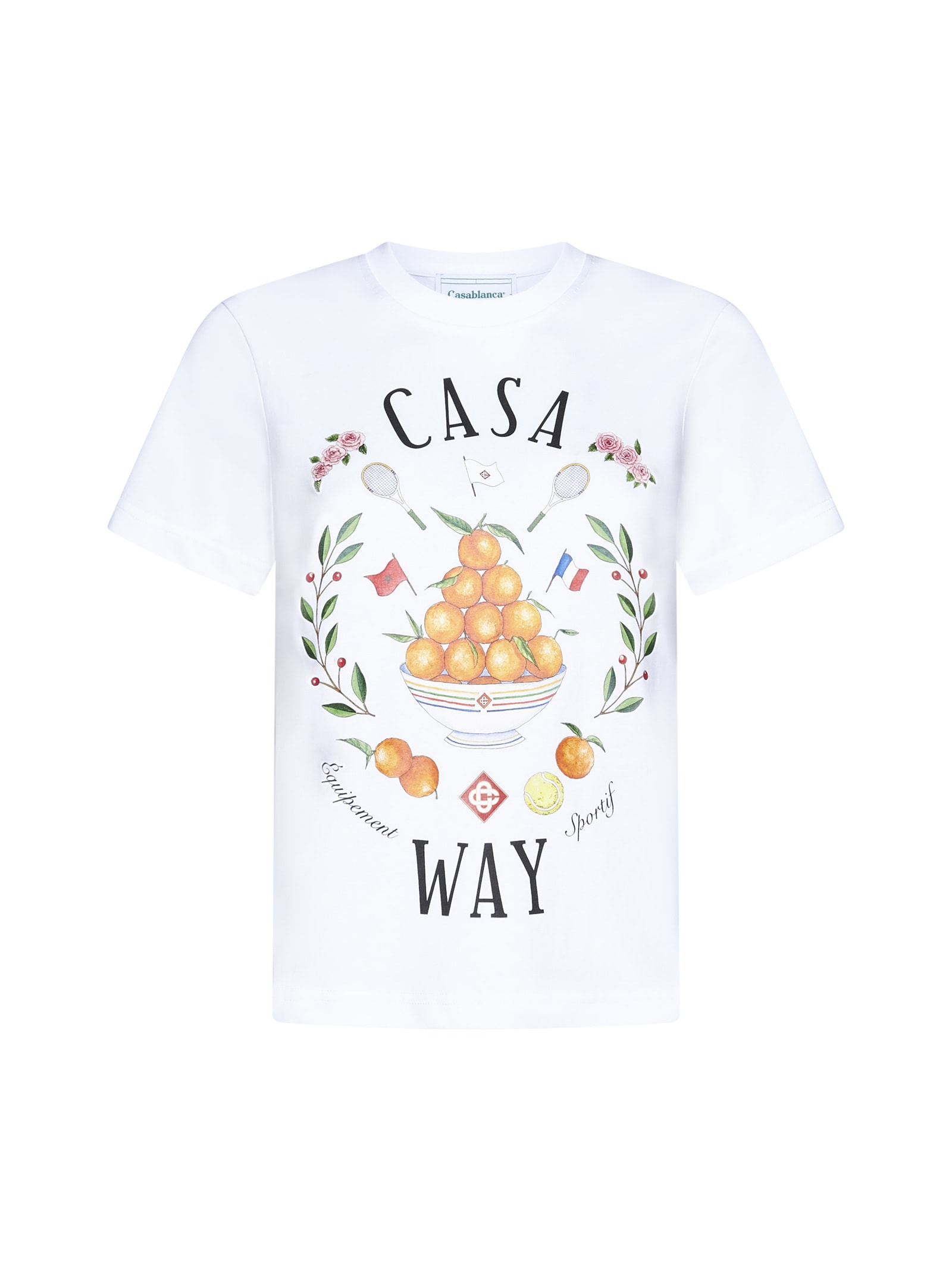 Casablanca T-shirt In Metallic