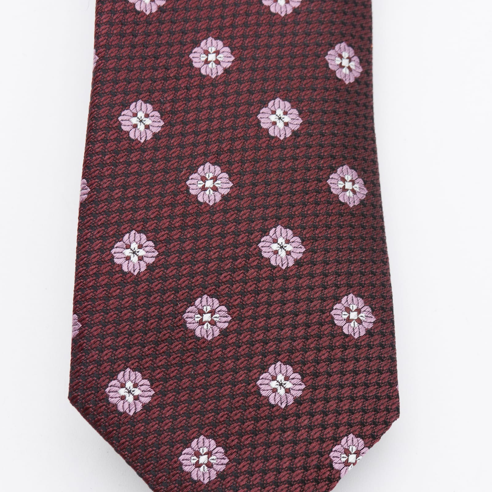 Zegna Floral Pattern Standard Width Ties Collection In Brown