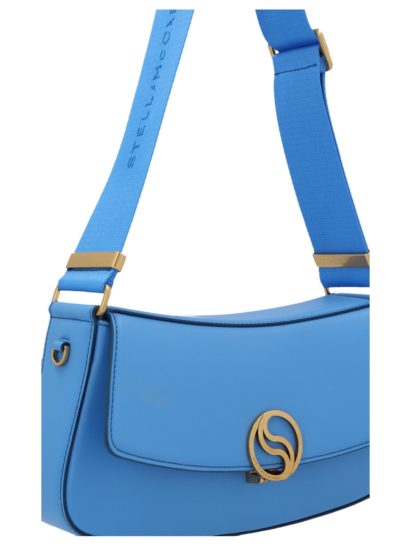 Stella Mccartney 'chain Alter' Shoulder Bag In Light Blue