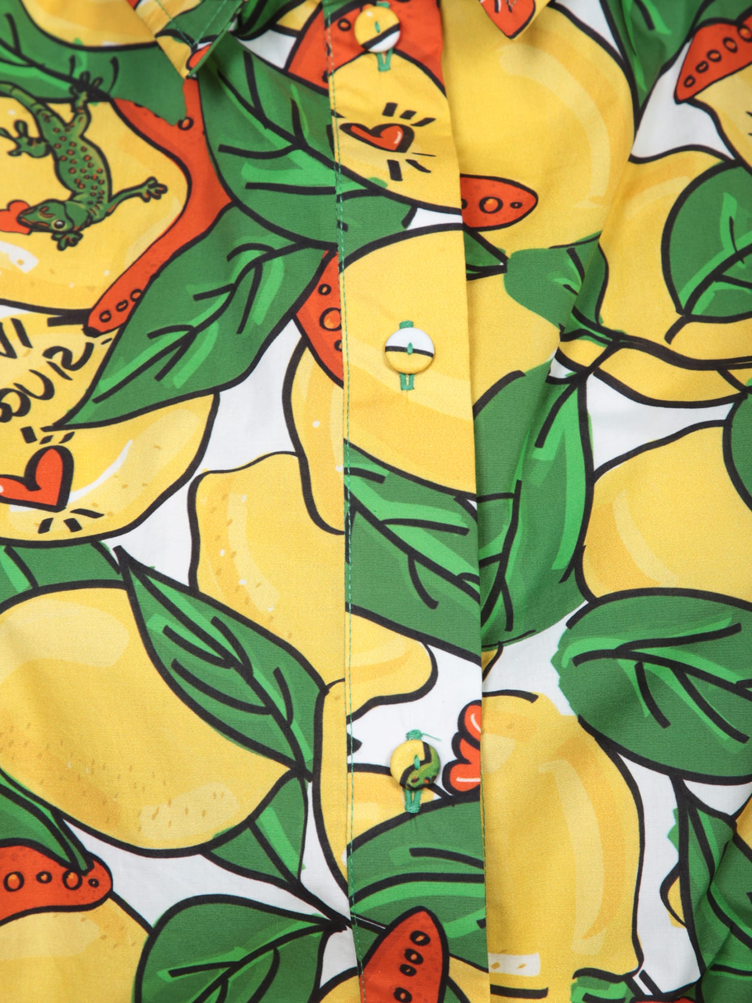 Alessandro Enriquez Lemon Knot Poplin Shirt Yellow In Yellow