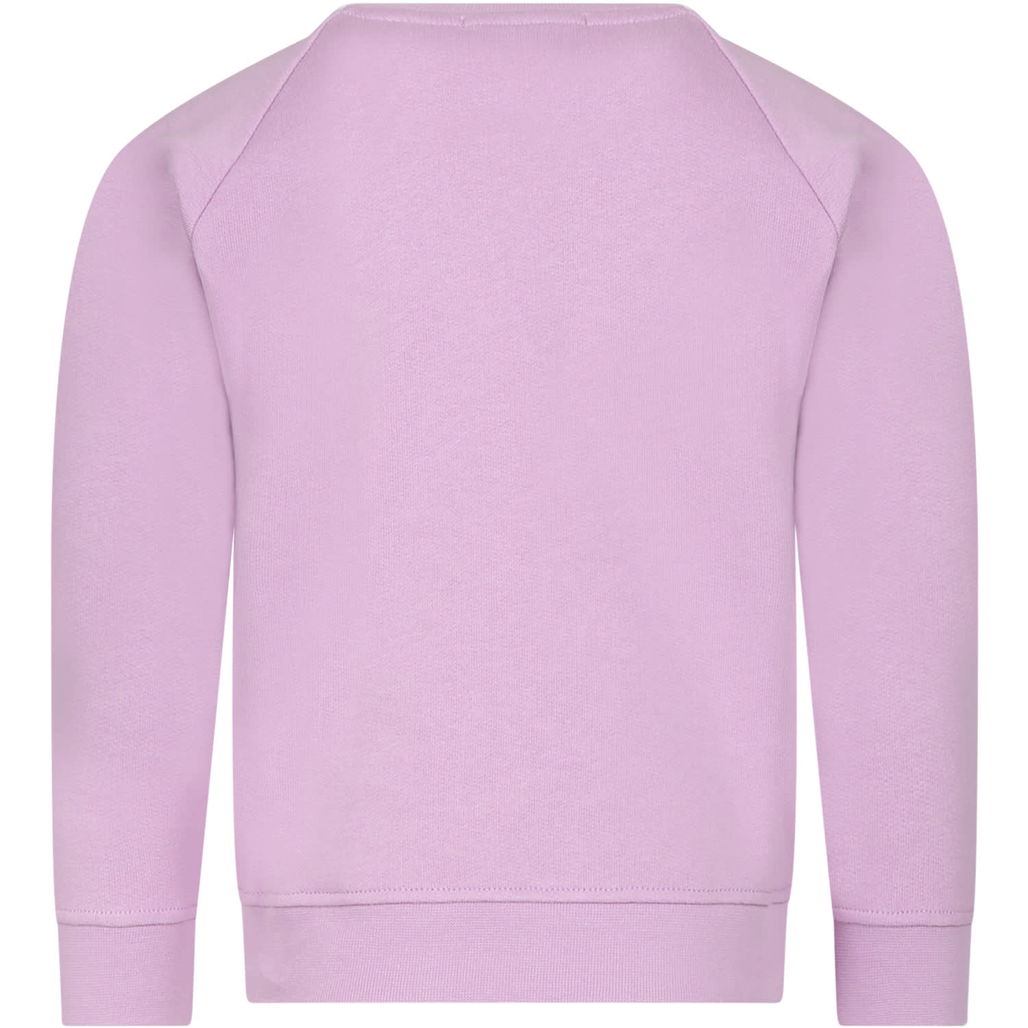 Shop Stella Mccartney Purple Sweatshirt For Girl With Unicorn In Violet