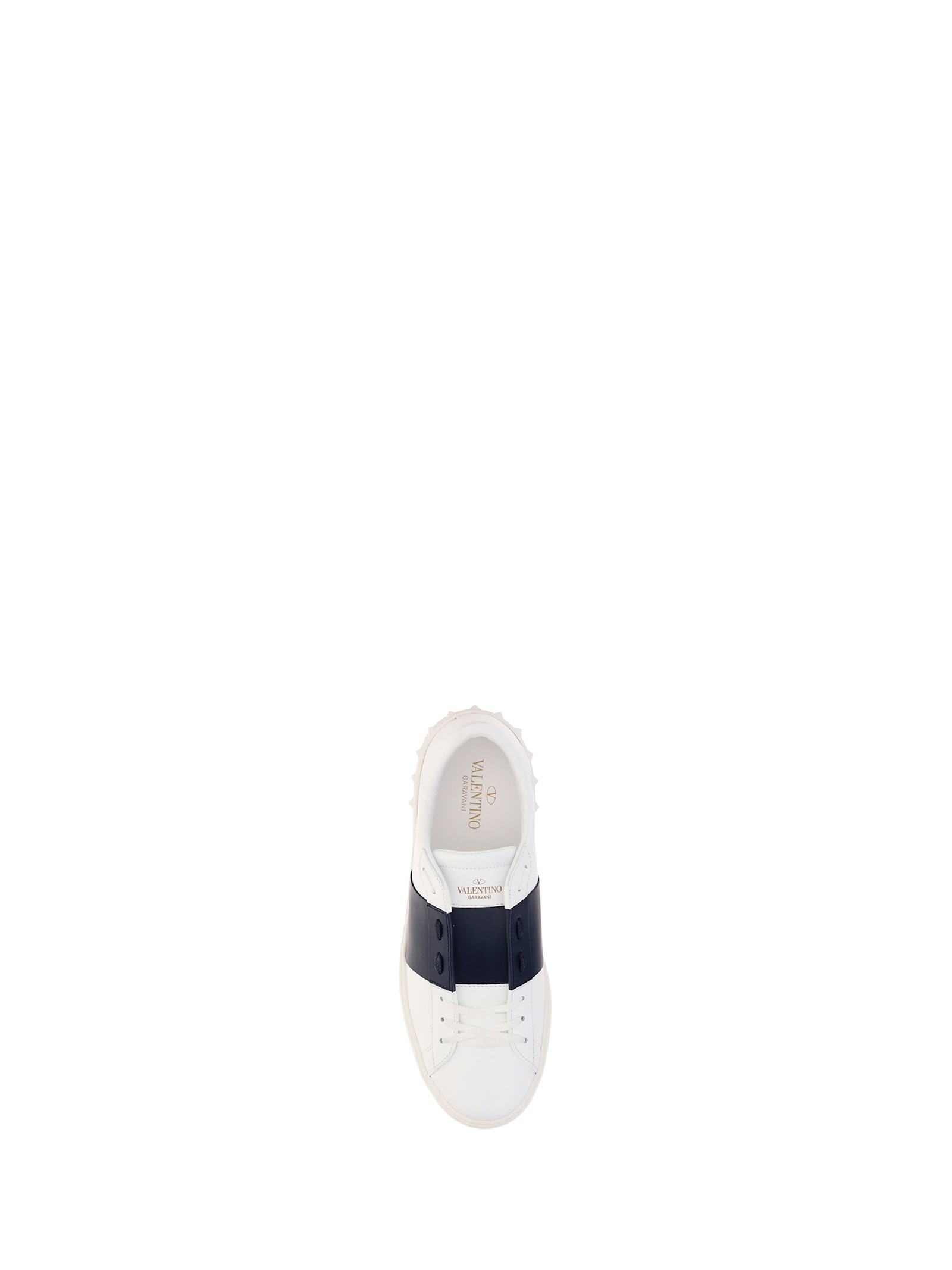 Valentino Open Sneakers In Bianco/marine/bianco