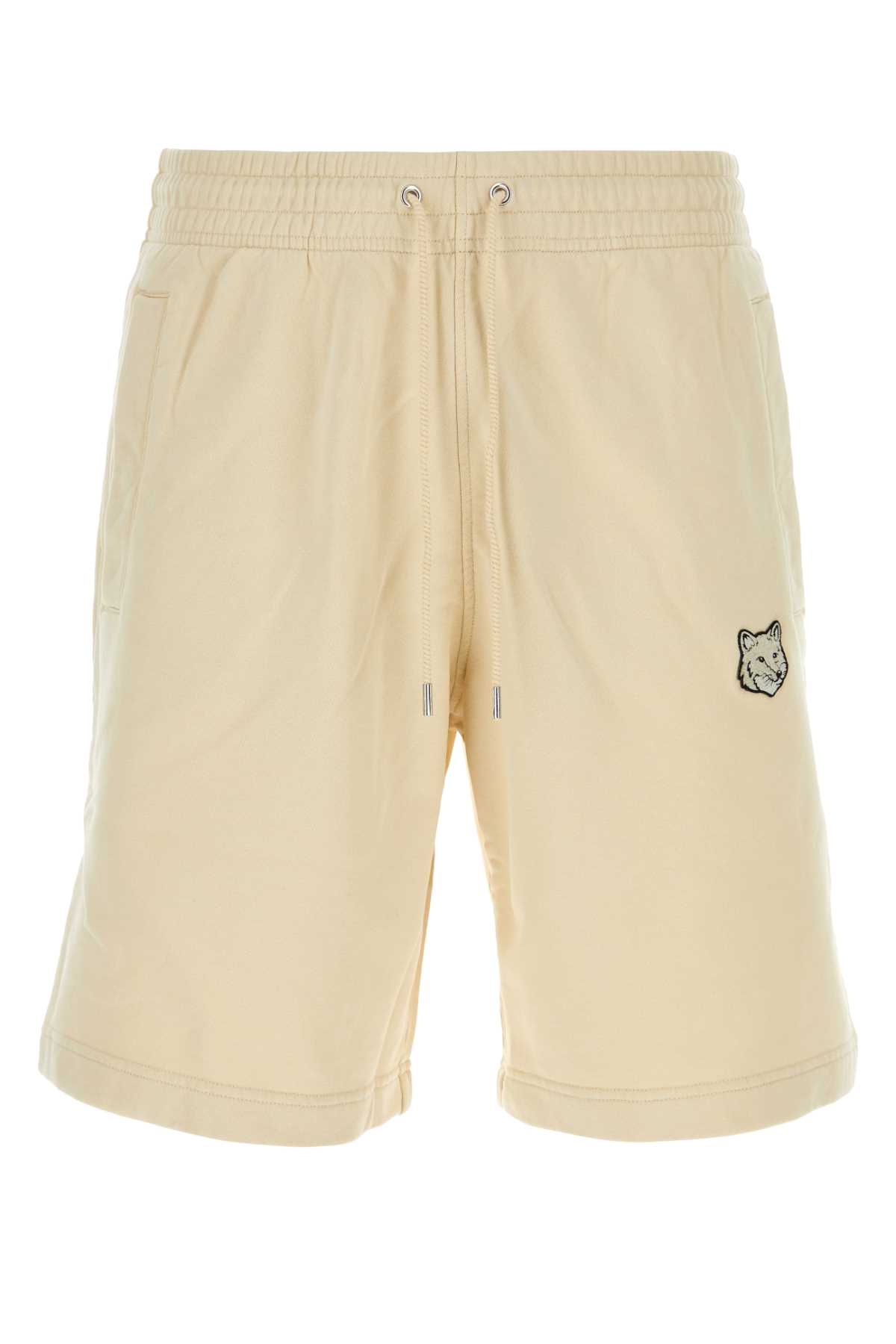 Maison Kitsuné Sand Cotton Bermuda Shorts