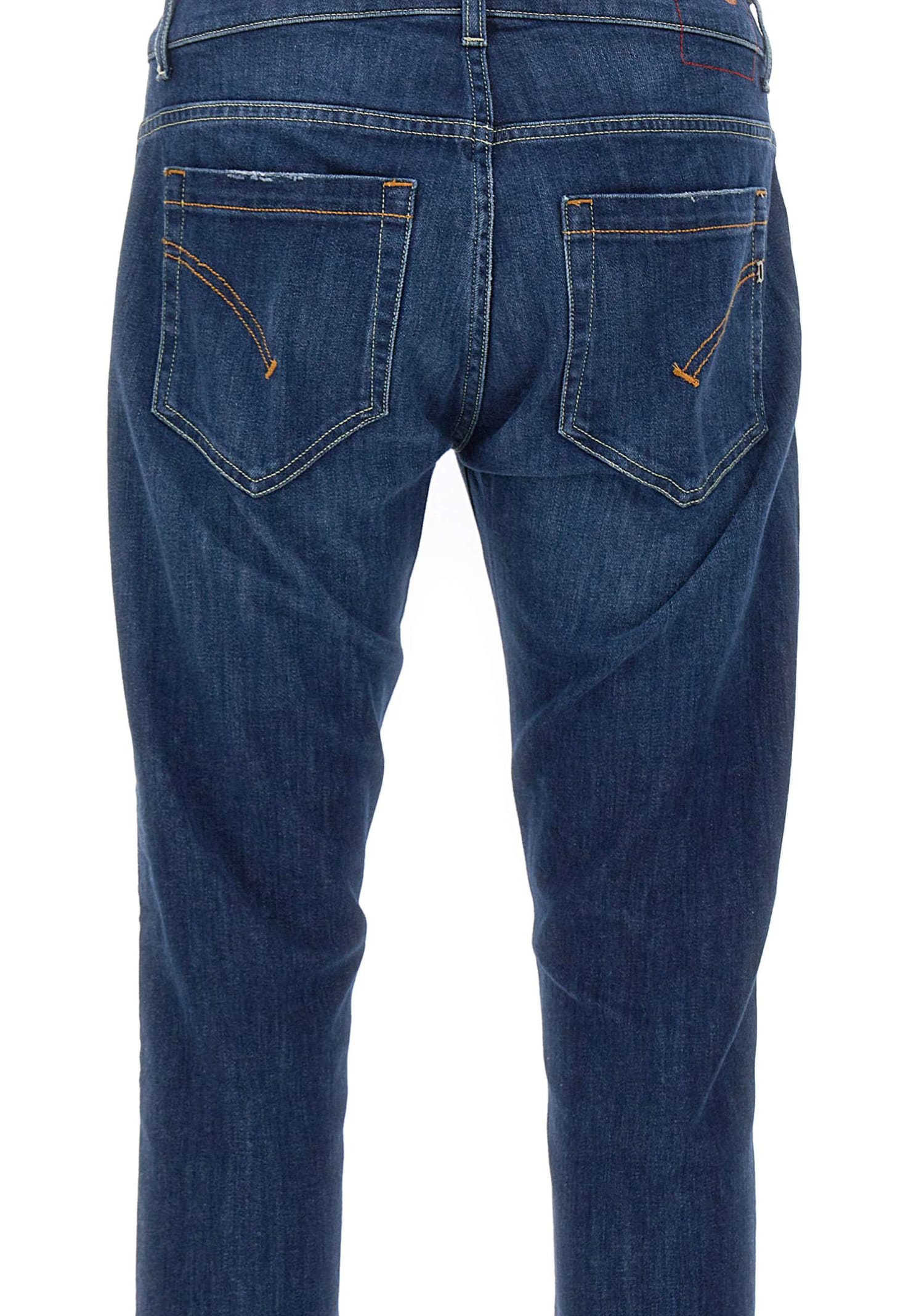 Shop Dondup George Jeans In Blu Medio Scuro