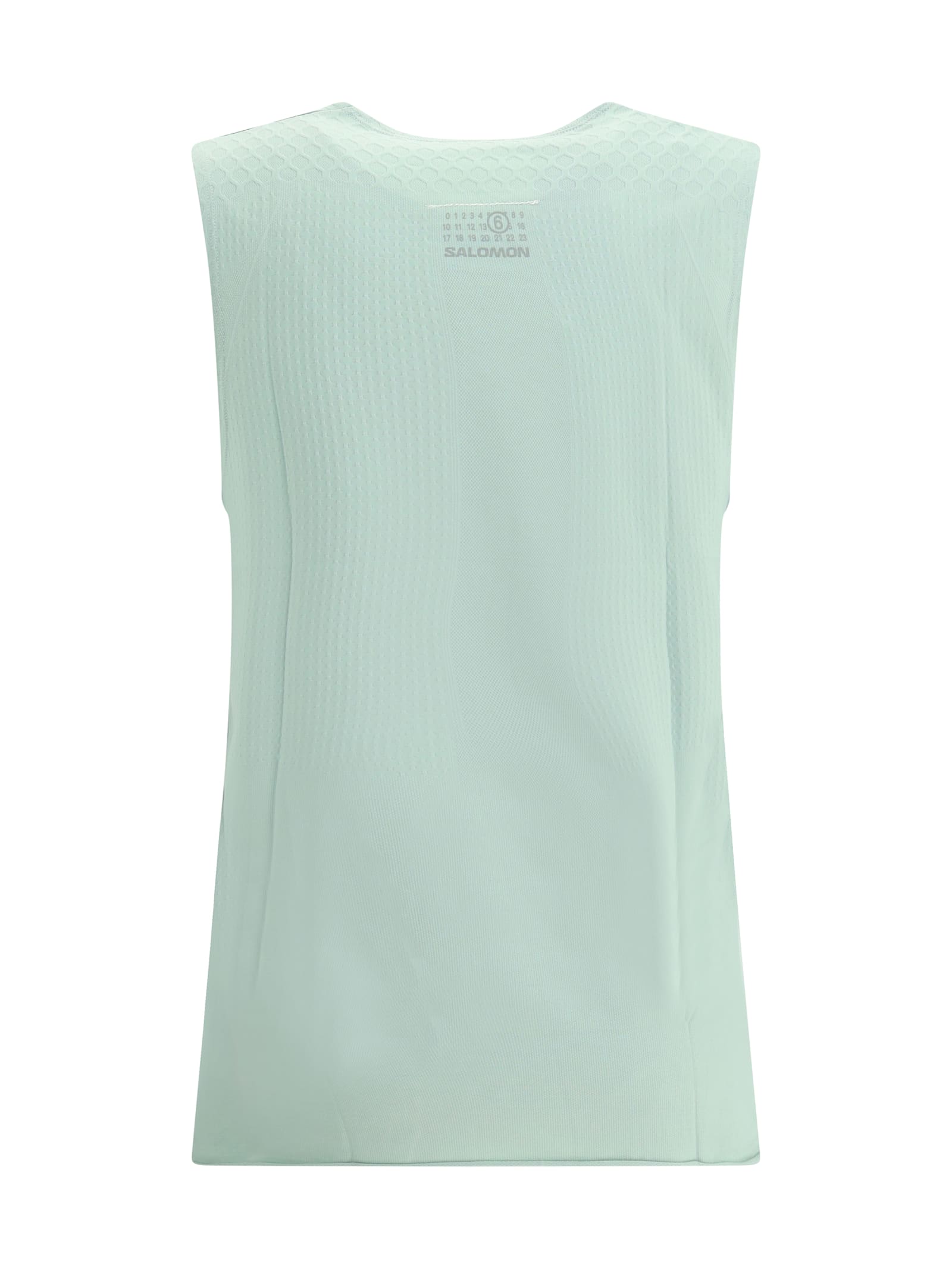 Mm6 Maison Margiela Blue Salomon Edition Abstract Print Sport Top