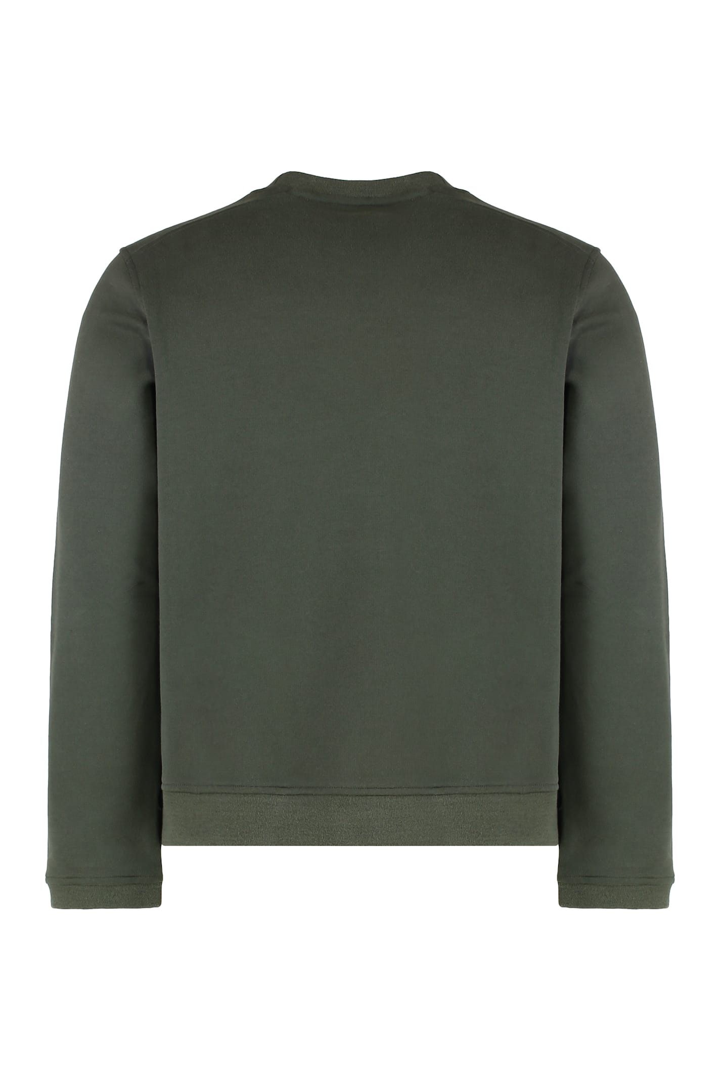 K-way Sweater With A Round Neck Perruel In Cotton And Cashmere. In Green
