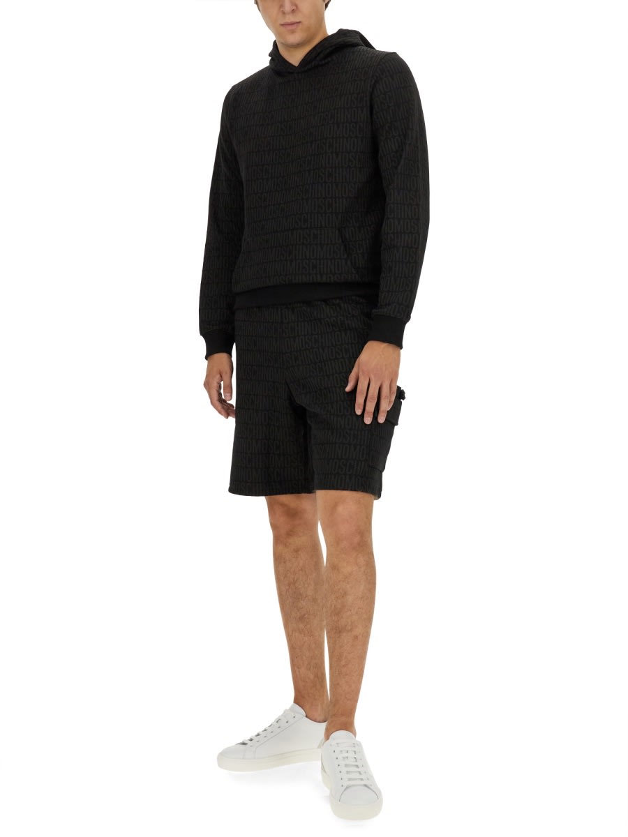 Moschino Sweatshirt Bermuda In Black