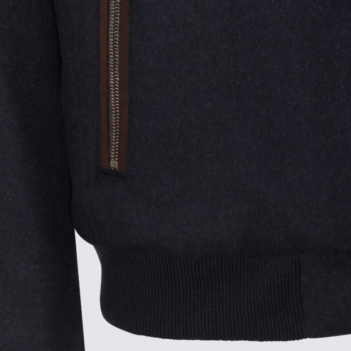 Moorer Dark Grey Wool Bellati Casual Jacket In Black