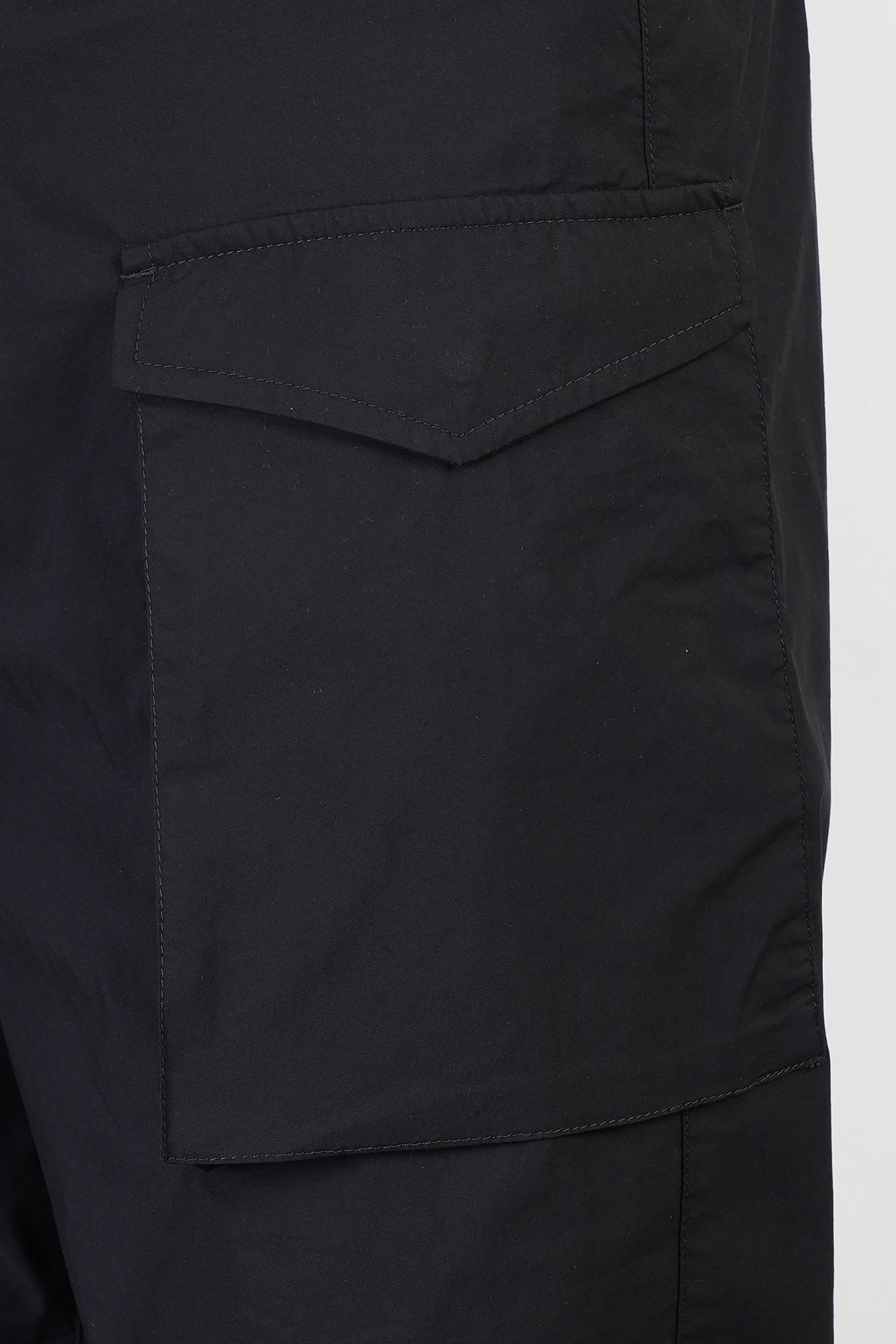 Aspesi Lou Bis Poplin Shorts In Black