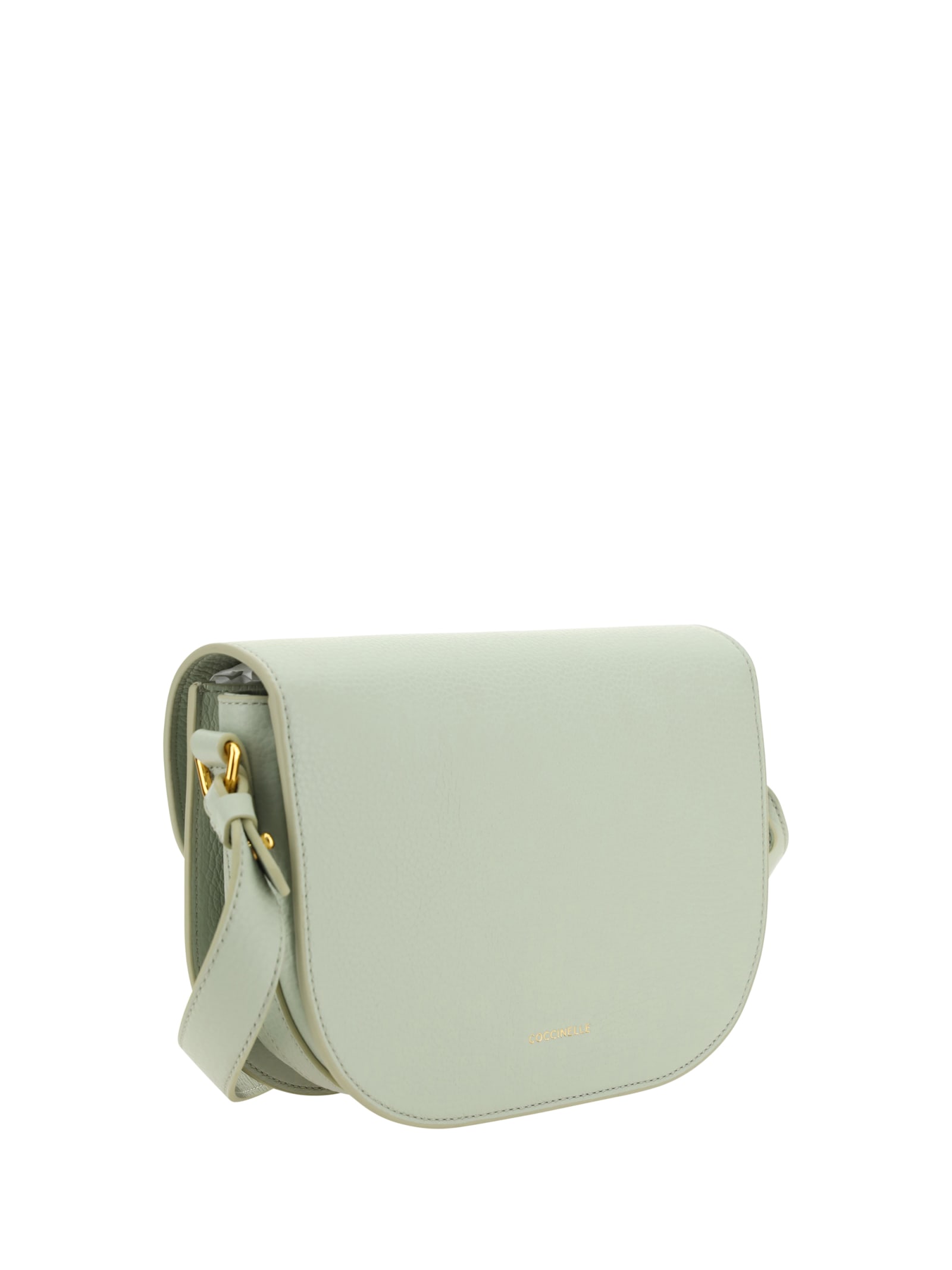 Shop Coccinelle Dew Shoulder Bag In Celadon Green