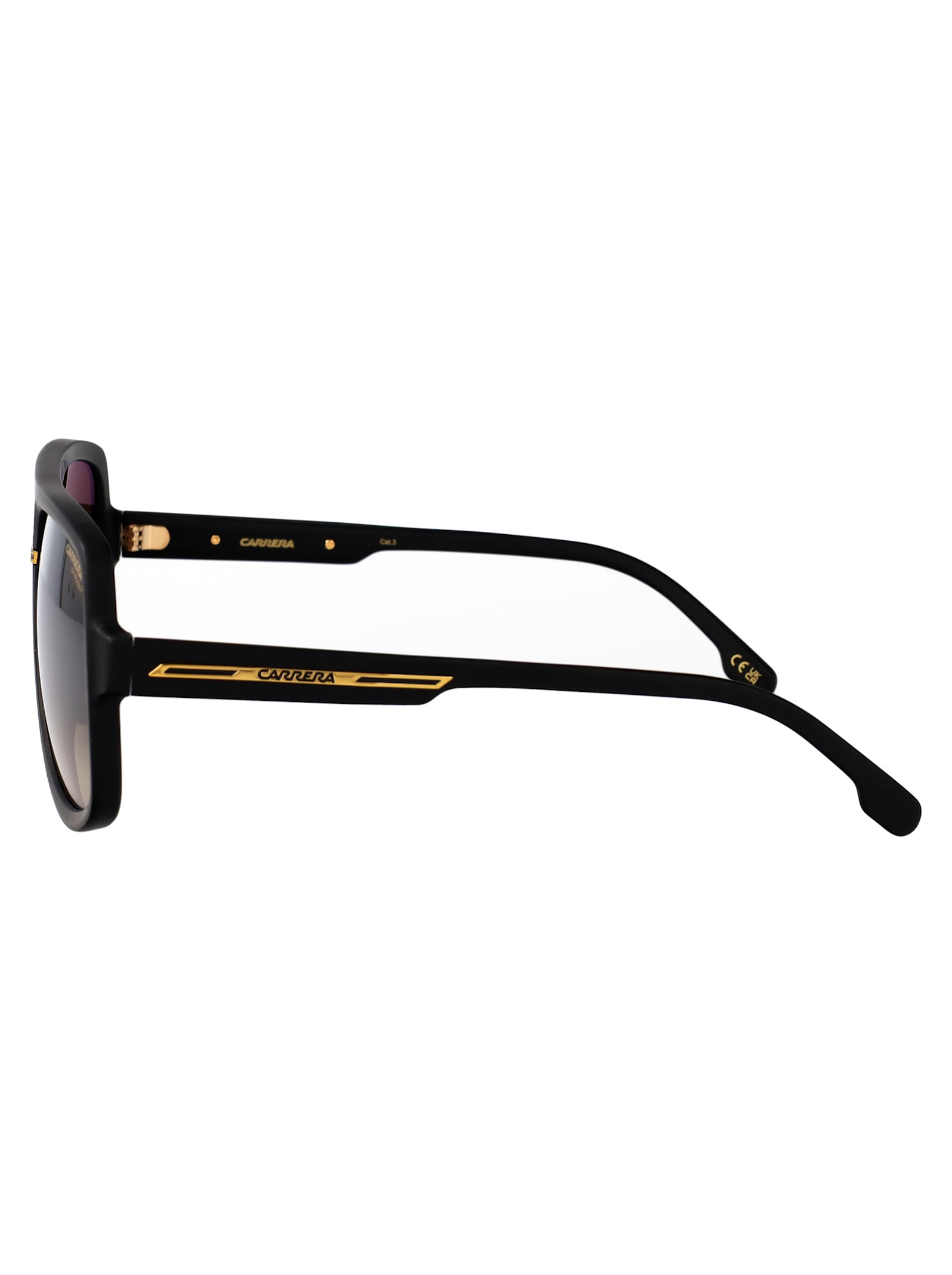 Carrera Matte Black Gold Eco Polyamide Sunglasses In Multi