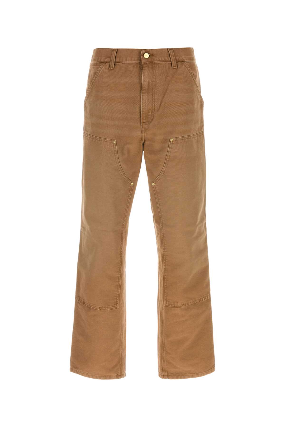 Carhartt Reinforced Knee Straight Leg Trousers In Brown