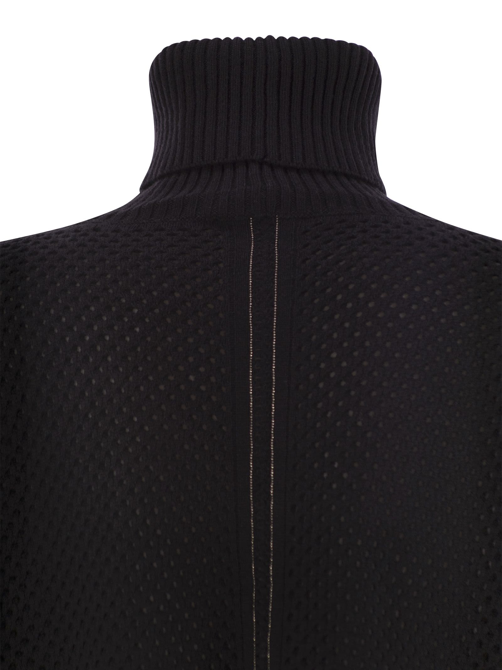 Fabiana Filippi Women's Wool Blend Turtleneck Sweater In Black
