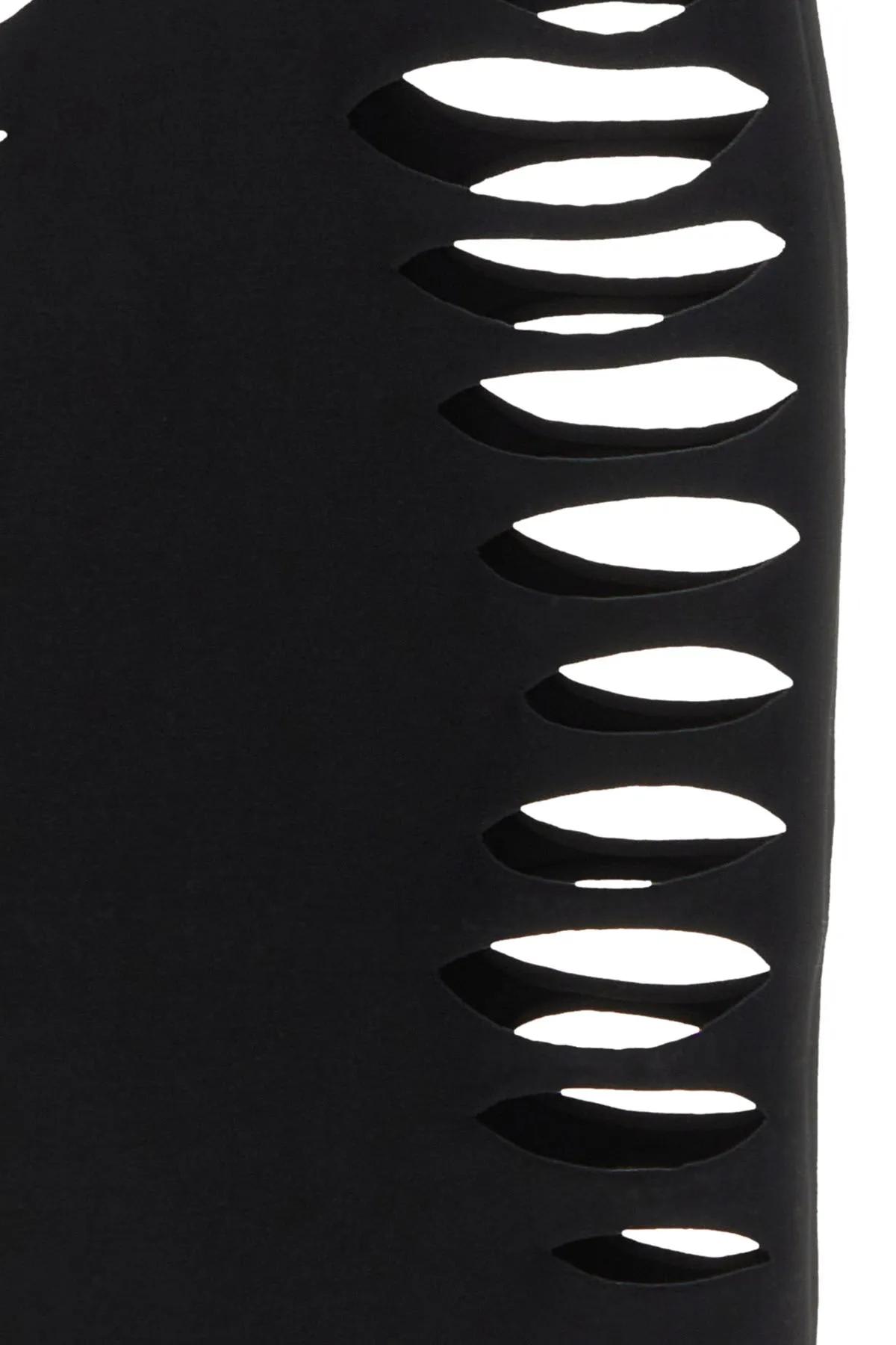 Versace Black Stretch Nylon Swimsuit