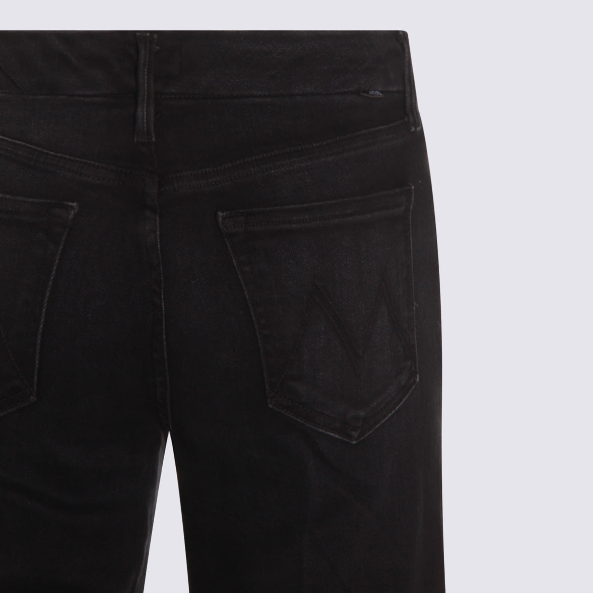 Mother High-waisted Wide-leg Jeans With Clean Lines In Black