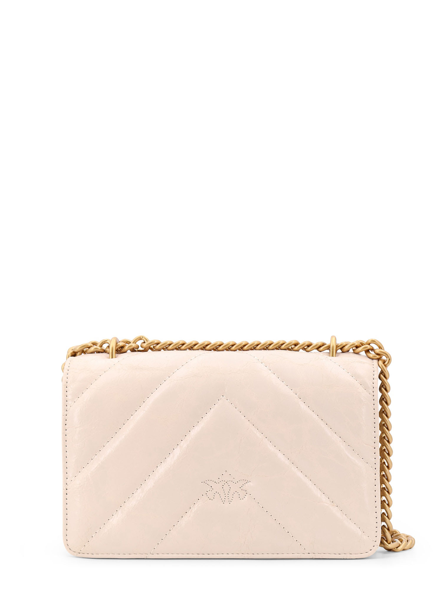 Shop Pinko Shoulder Bag In White